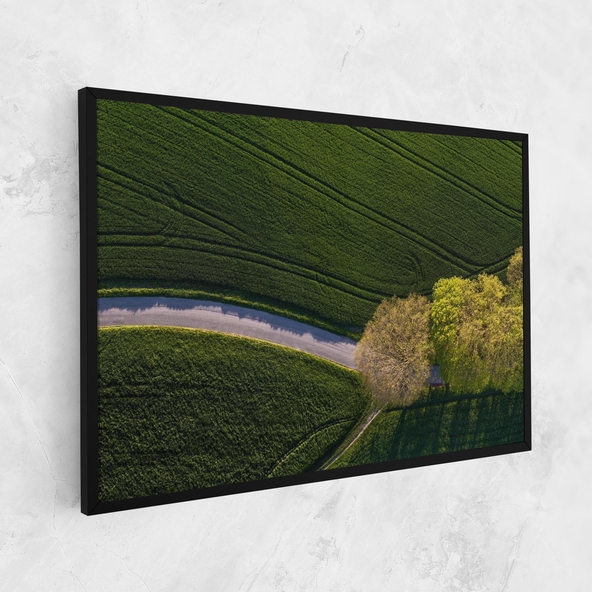 Leinwandbild Green Road mockup 1