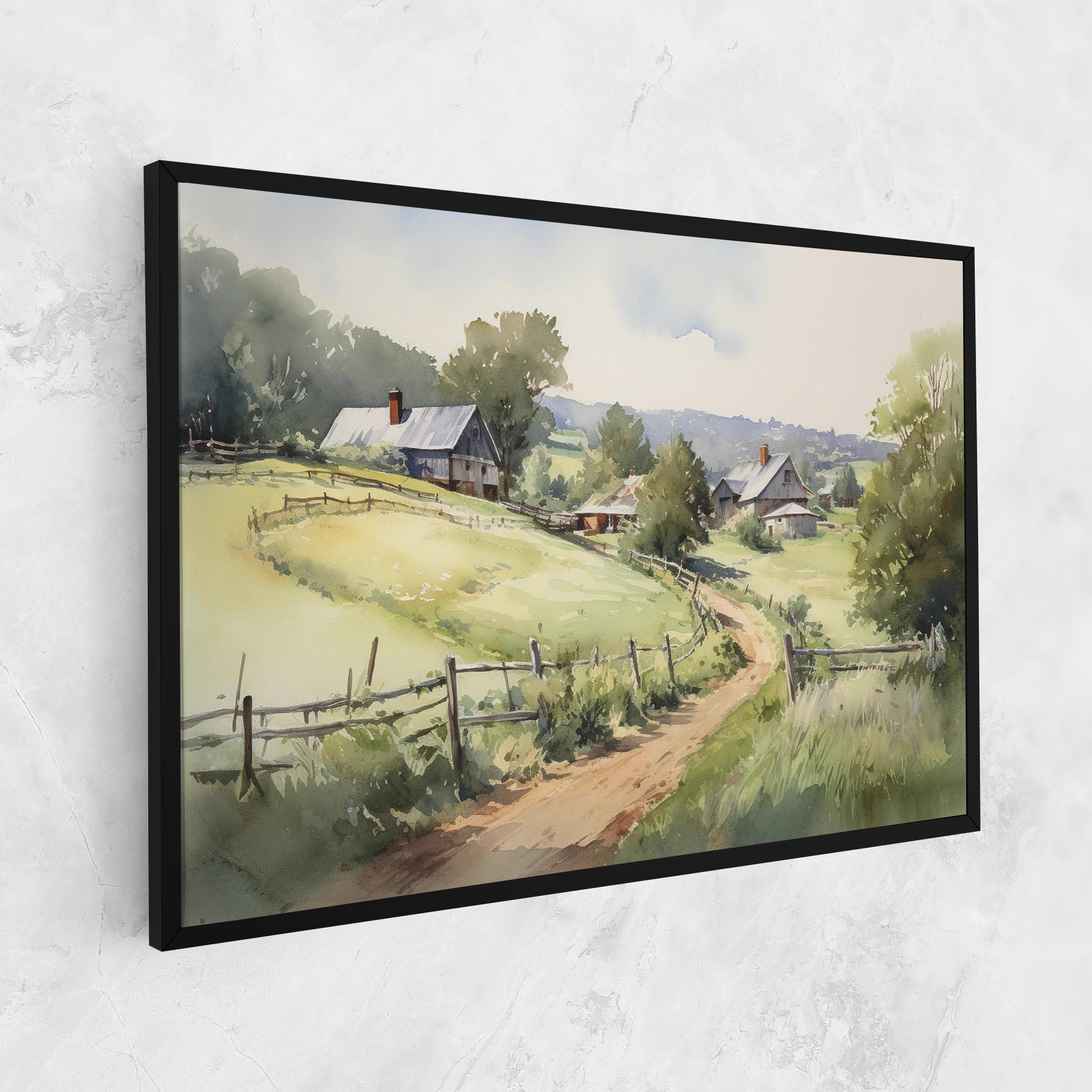 Leinwandbild Rural Farm mockup 1