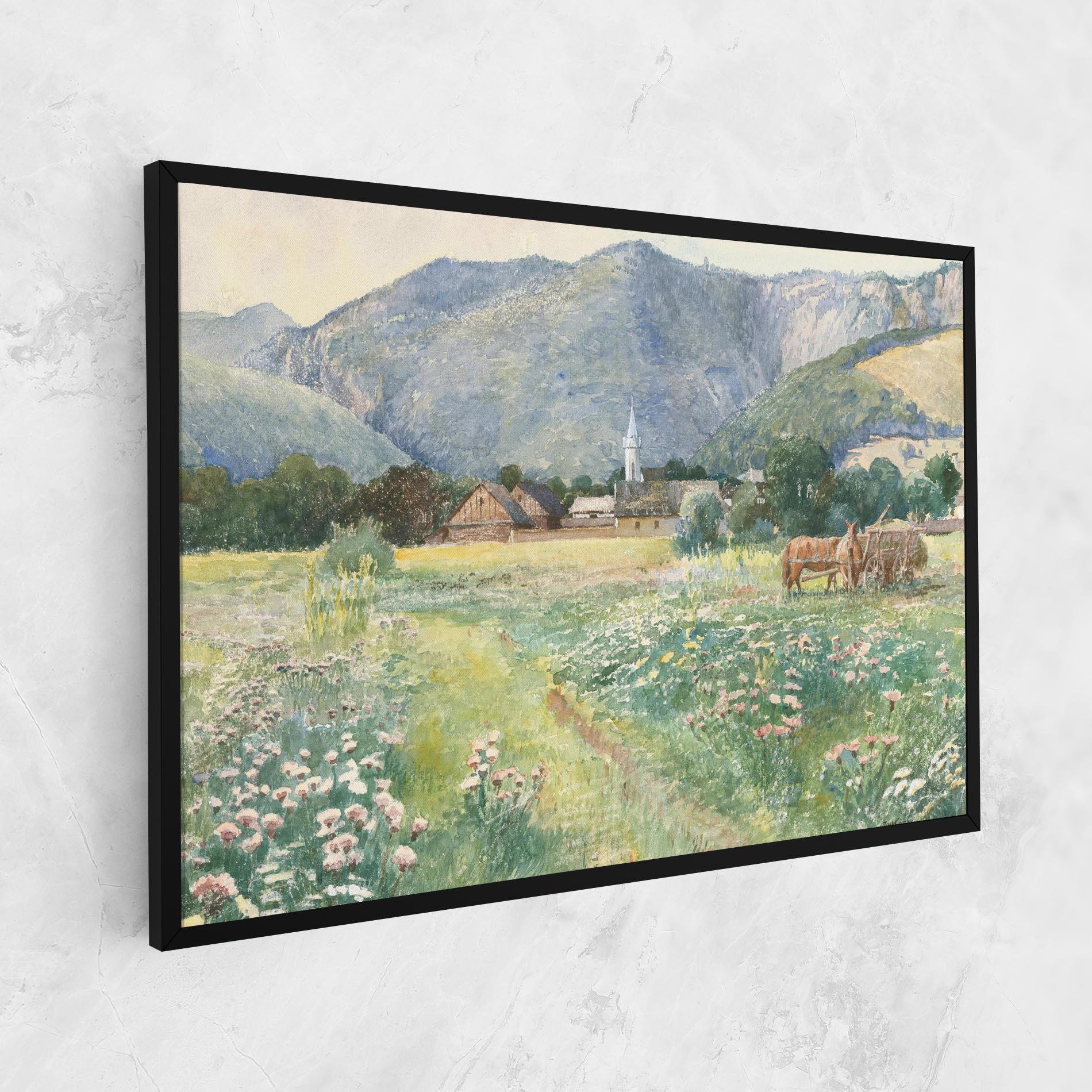 Leinwandbild Rural Painting Art mockup 1