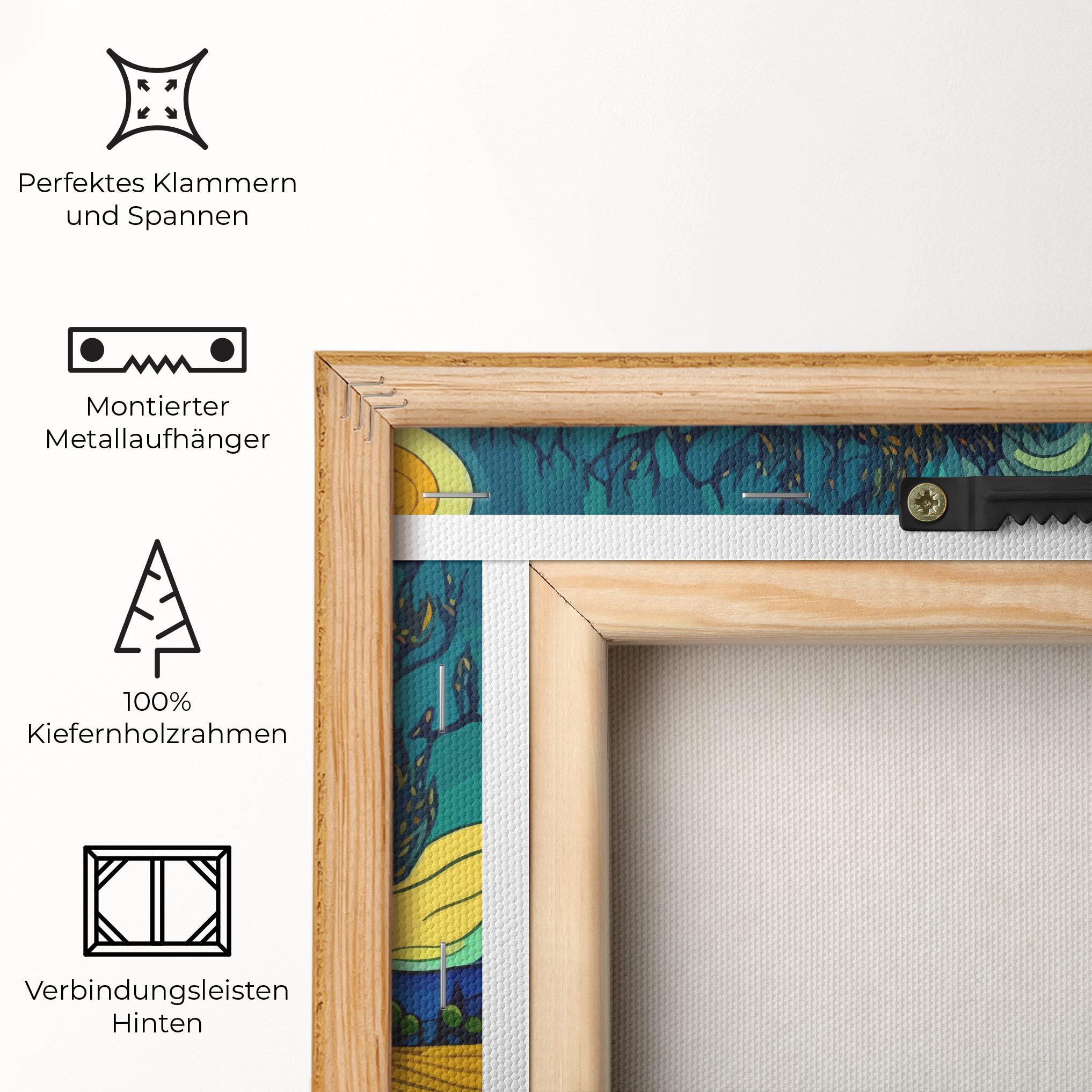 Leinwandbild Abstract Rural Art mockup 5