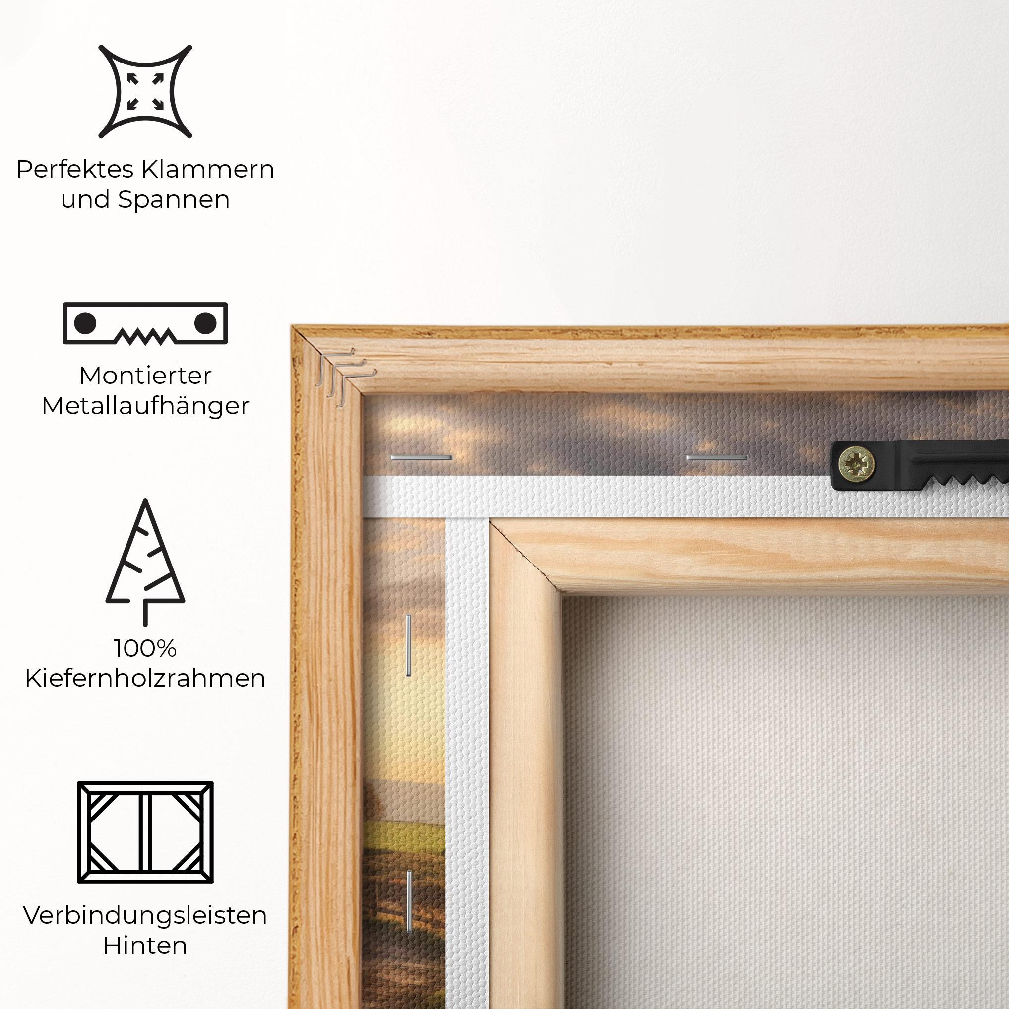 Leinwandbild Autumn Farm House mockup 5