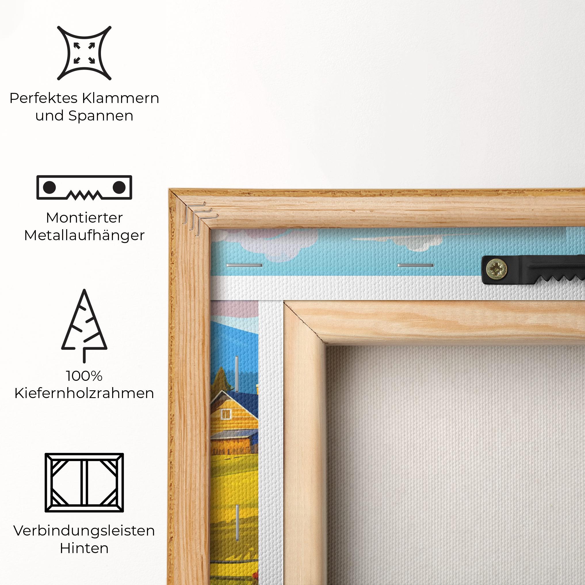 Leinwandbild Daylight Rural View mockup 5