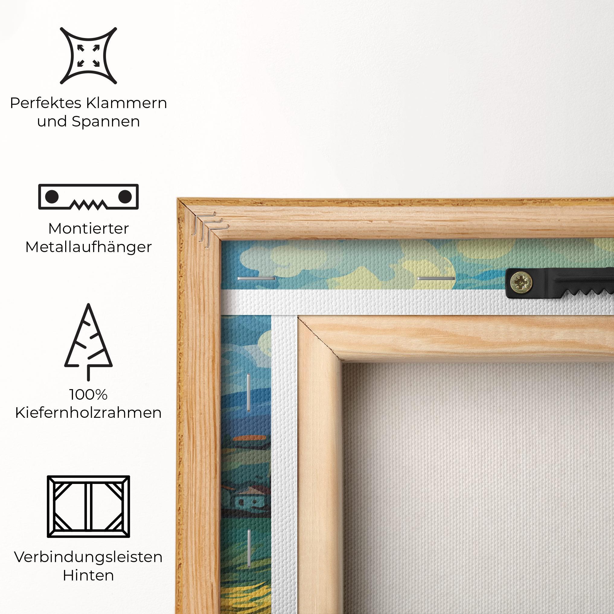 Leinwandbild Fantasy Blue View mockup 5