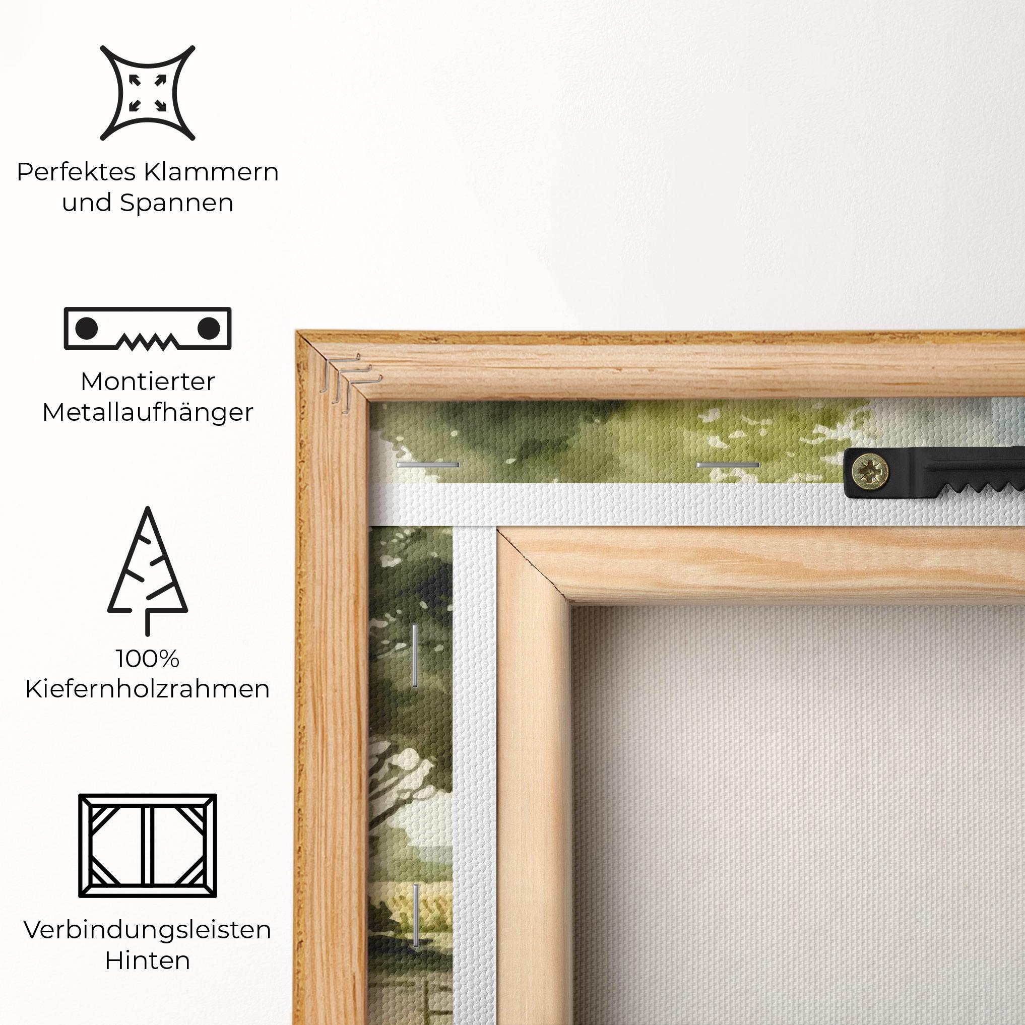 Leinwandbild Farm Blue Car mockup 5
