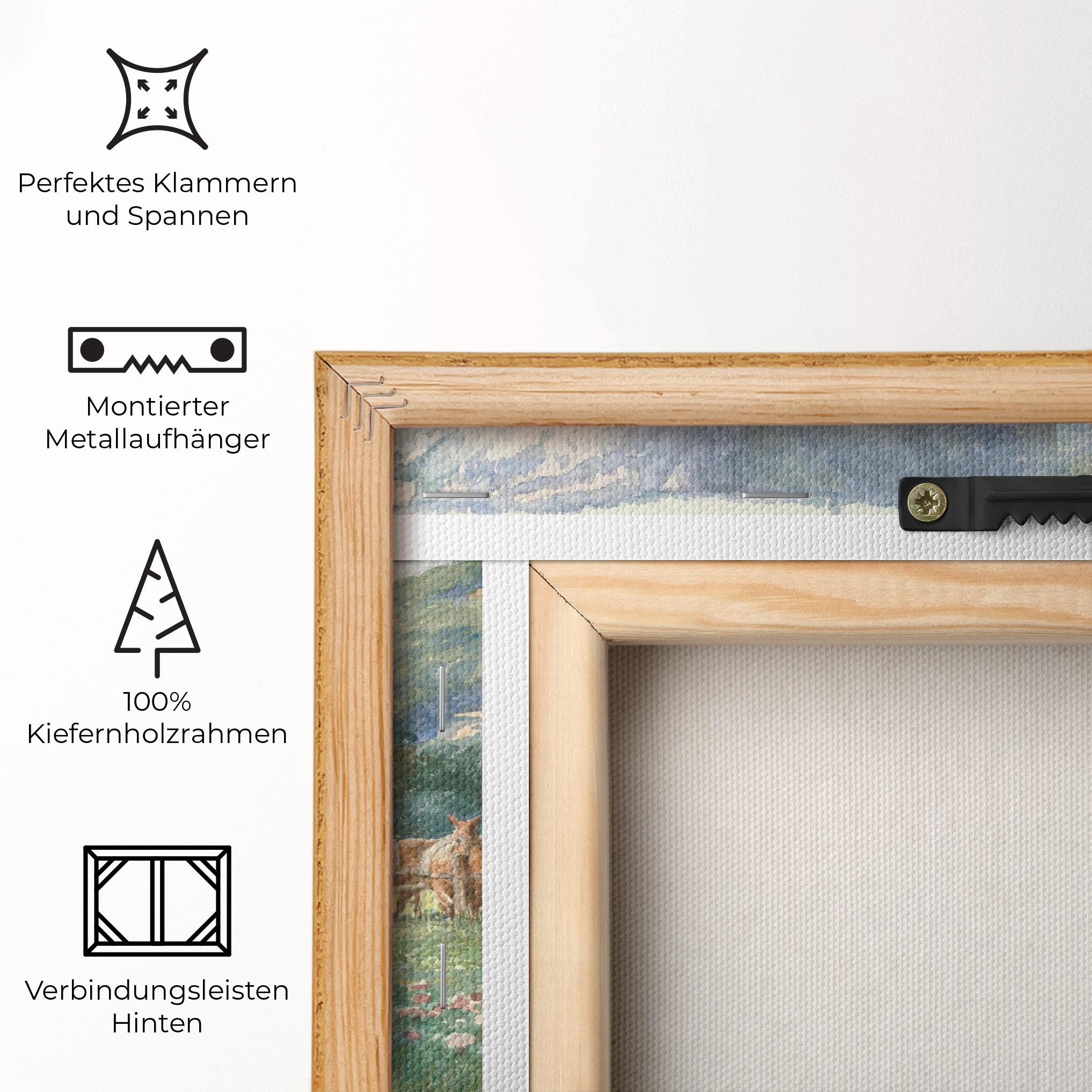 Leinwandbild Rural Painting Art mockup 5