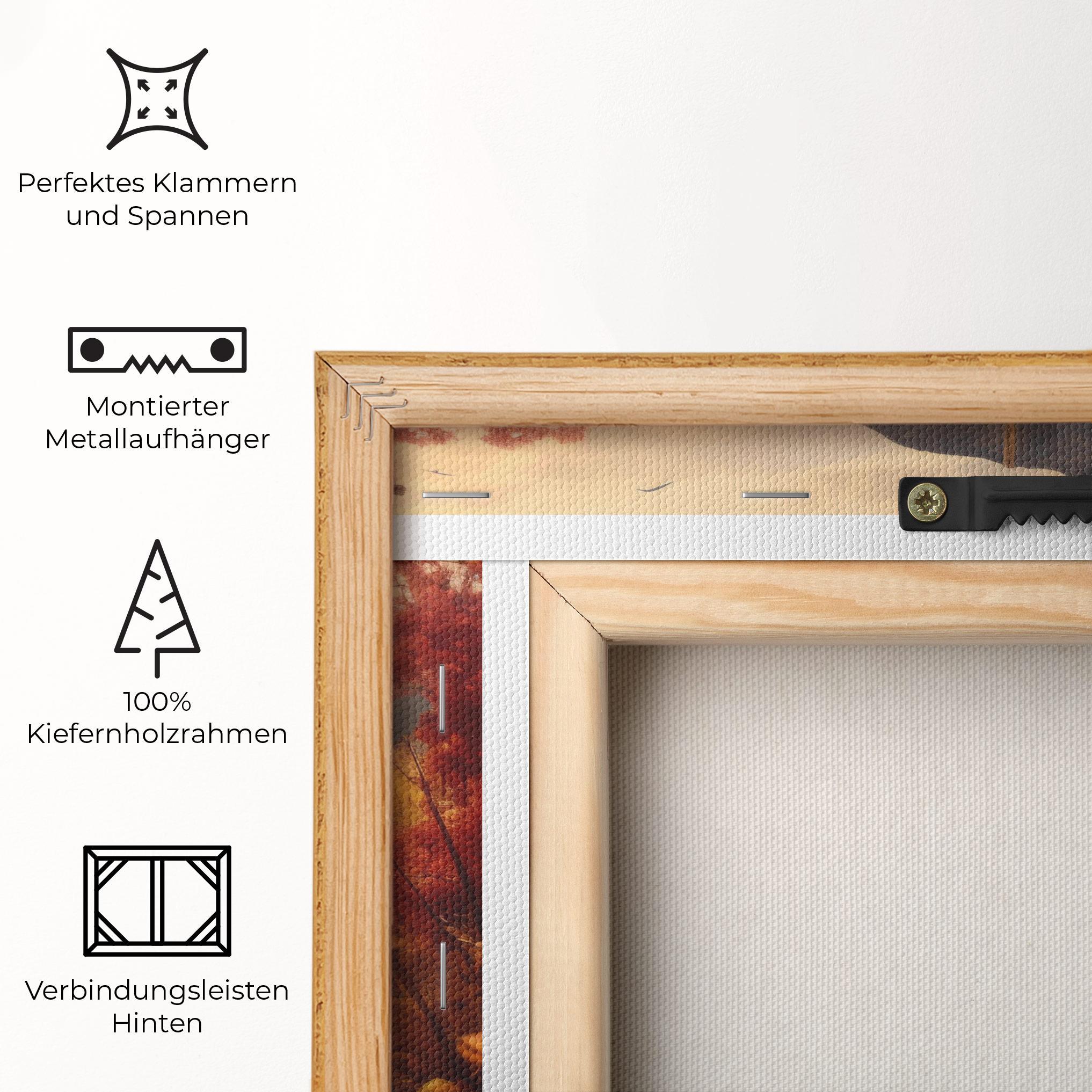 Leinwandbild Small Cabin Field mockup 5