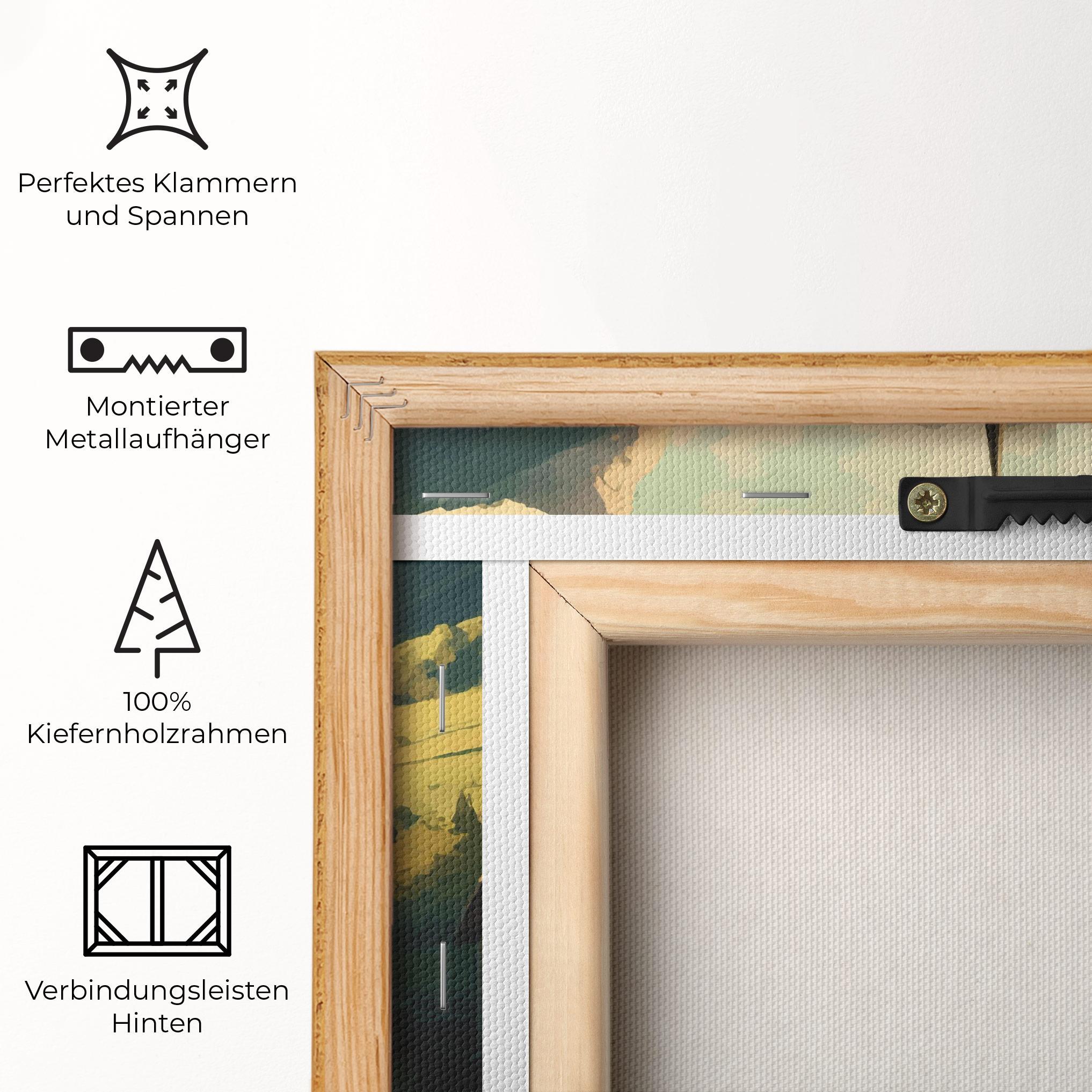 Leinwandbild Village Dreamy View mockup 5