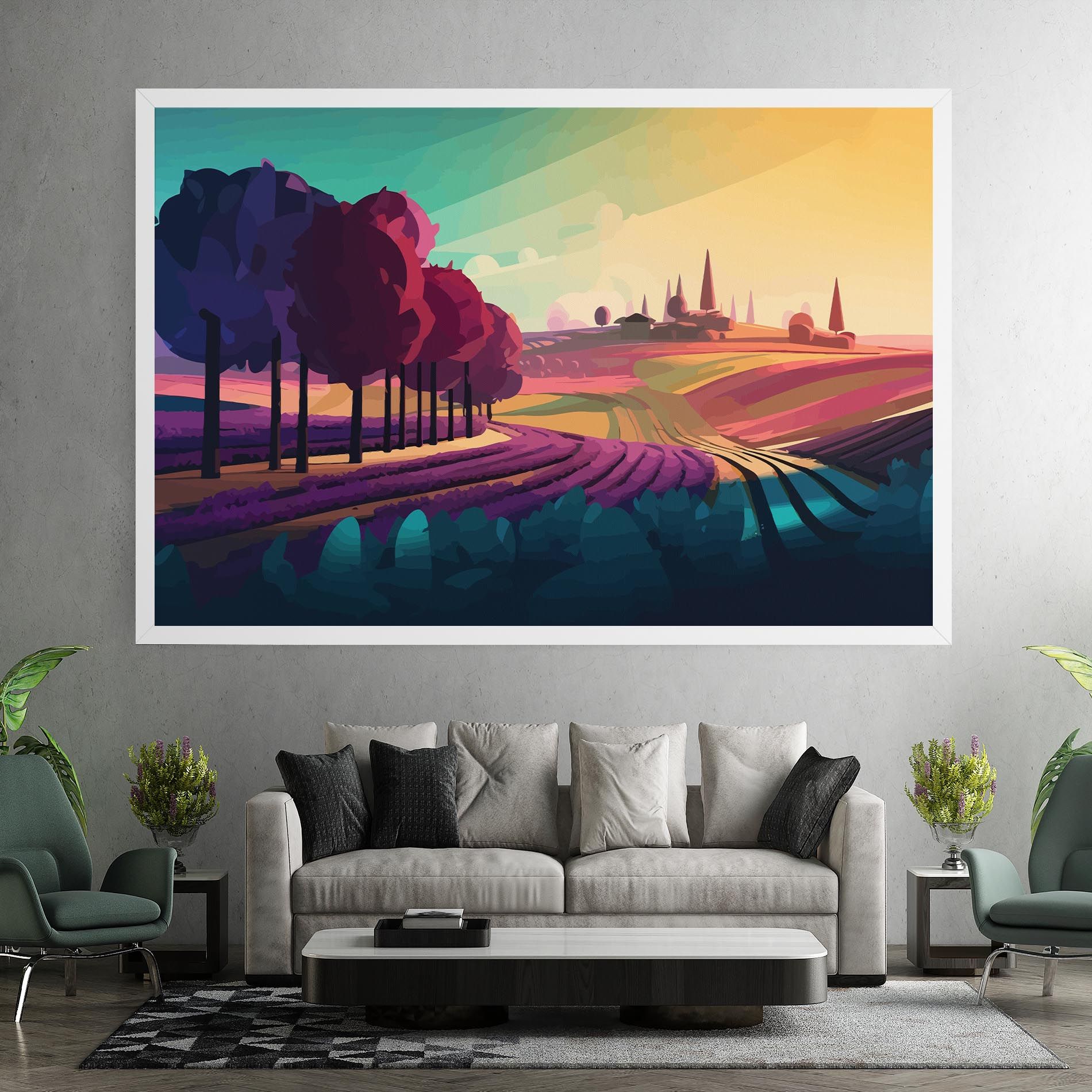 Beautiful Rural View mockup 7