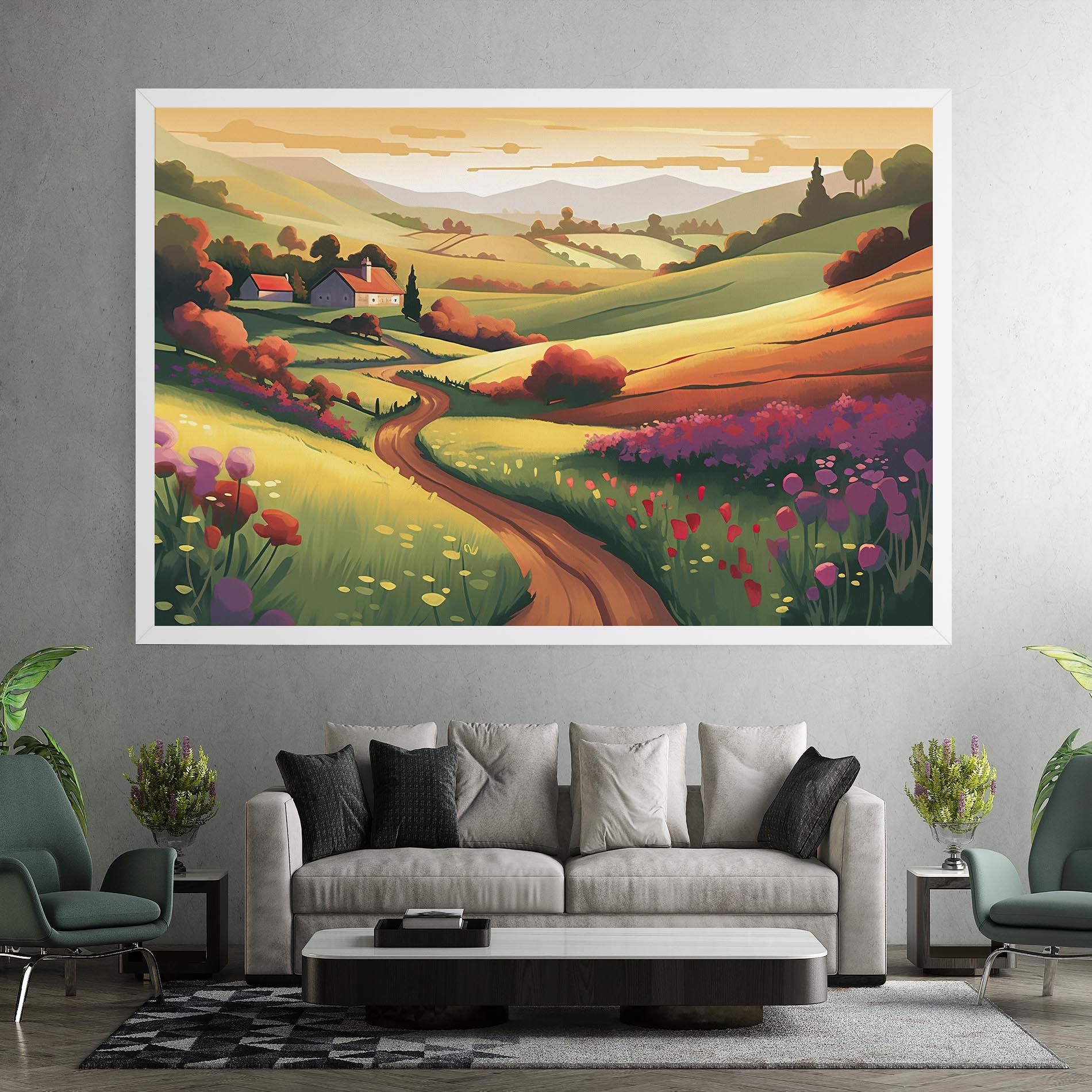 Leinwandbild Countryside Charm mockup 7