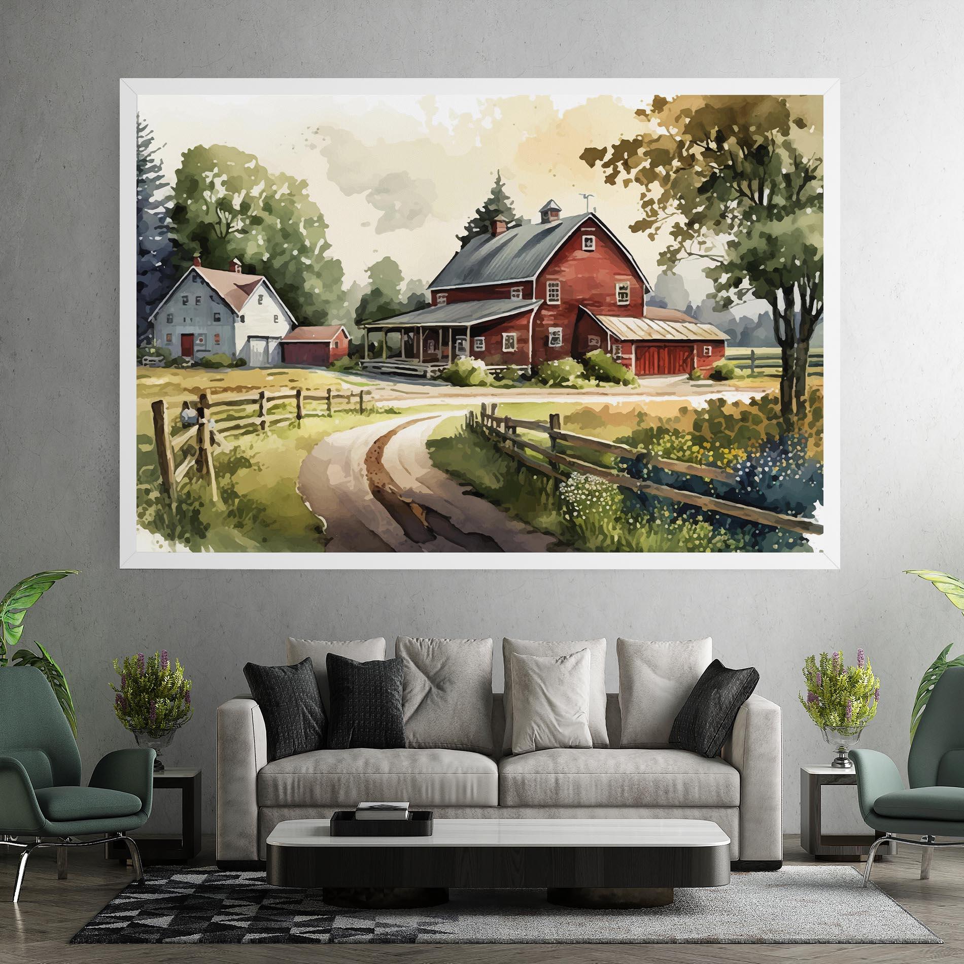 Leinwandbild Farmhouse Painting mockup 7