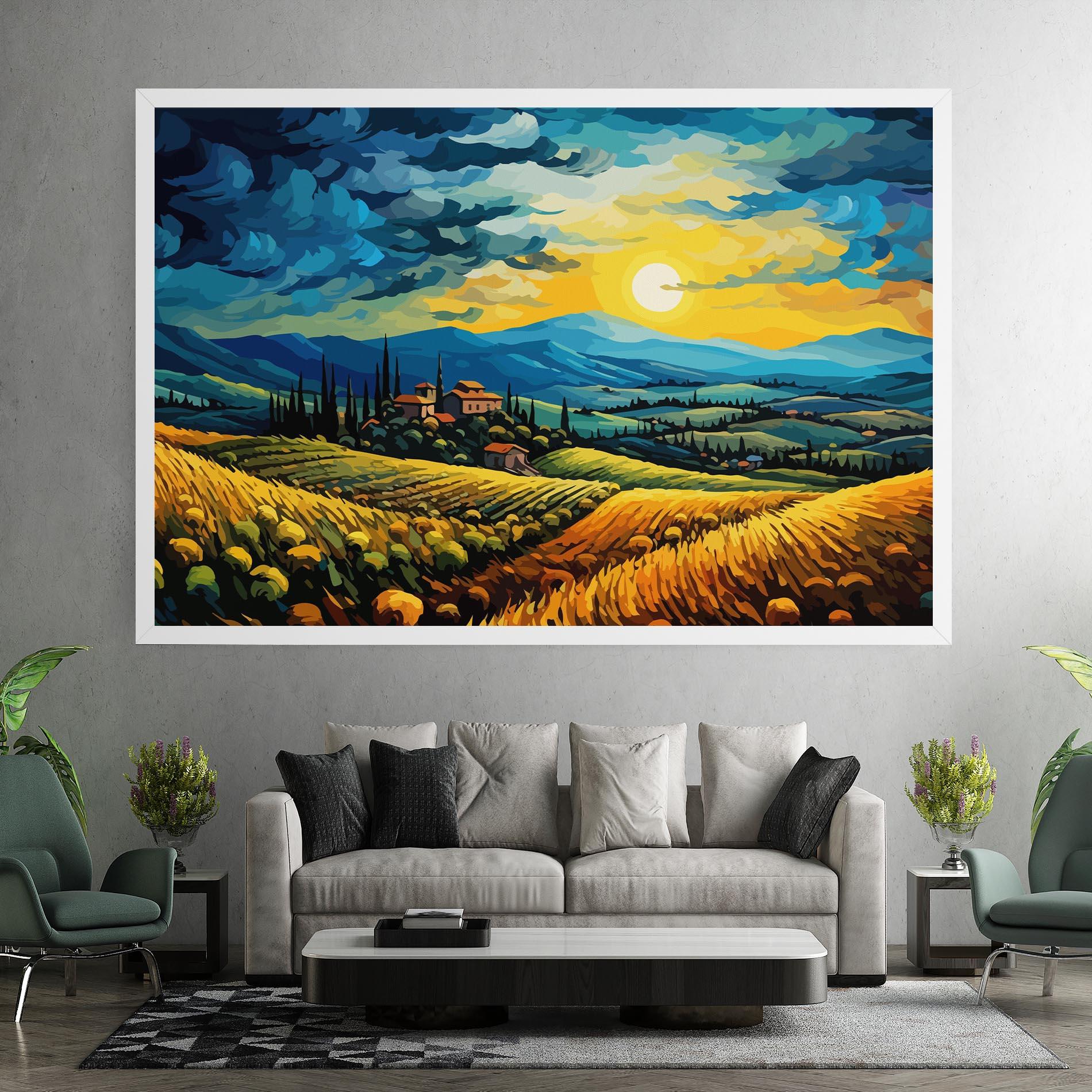 Leinwandbild Rural Fantasy View mockup 7