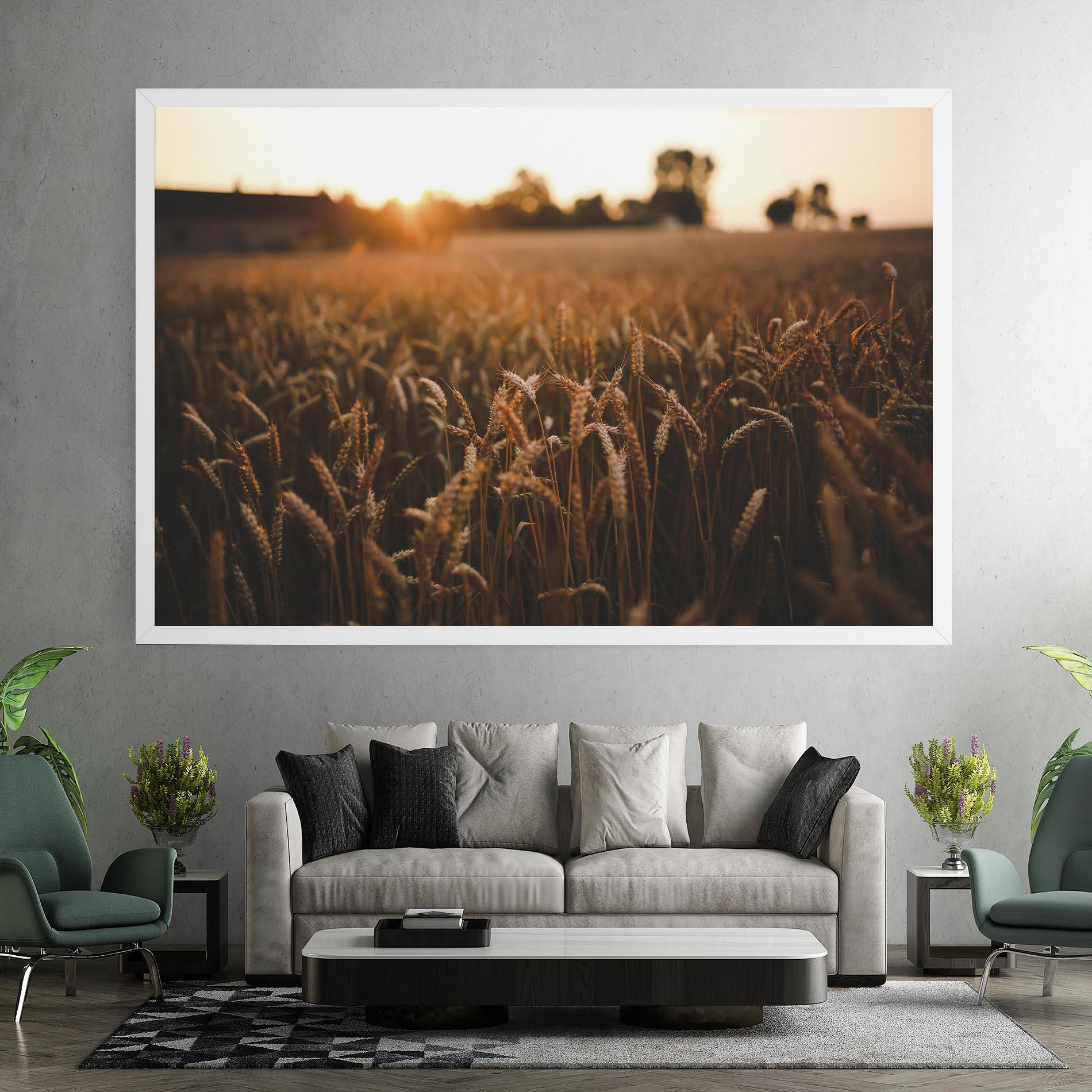 Leinwandbild Wheat Sunrise mockup 7