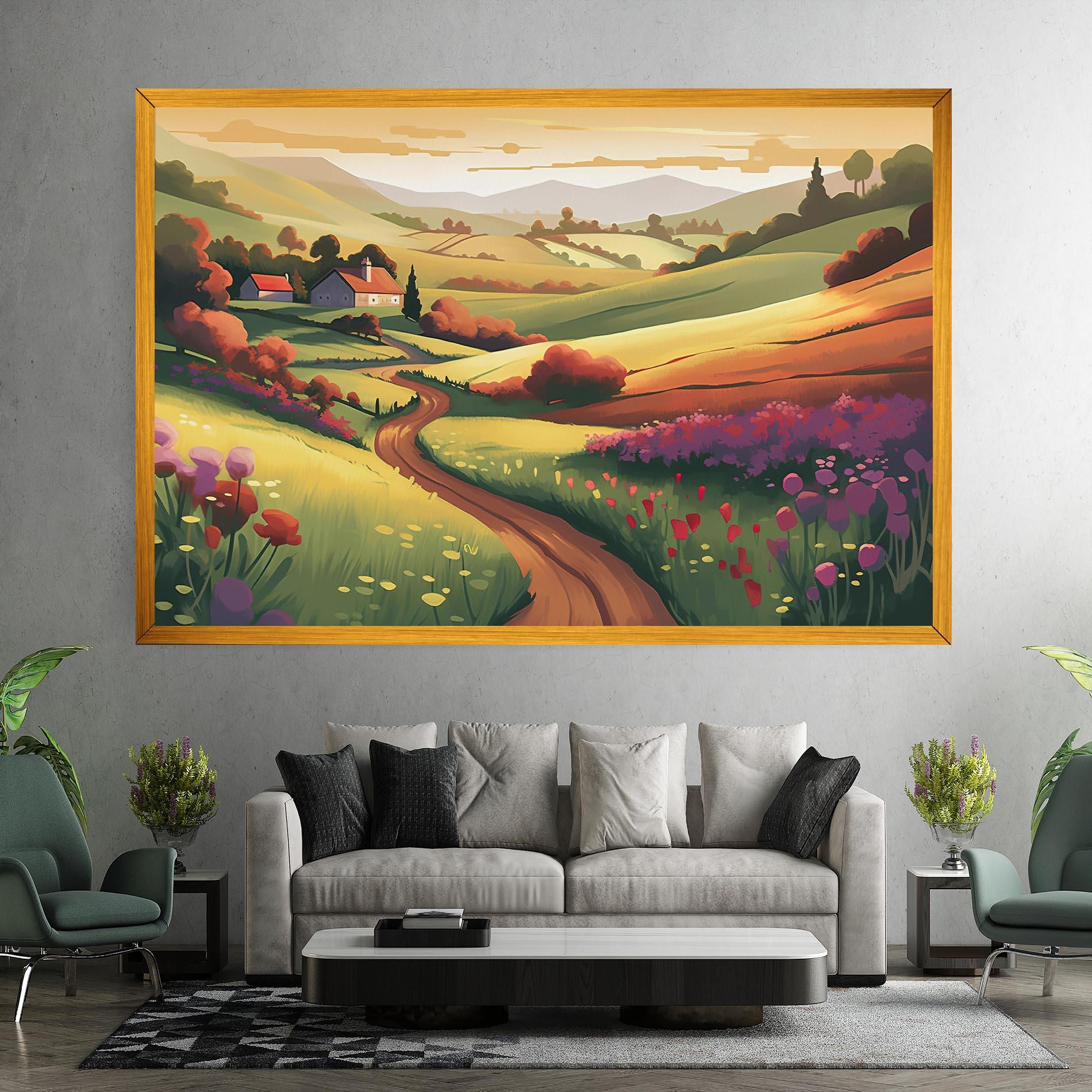 Leinwandbild Countryside Charm mockup 7