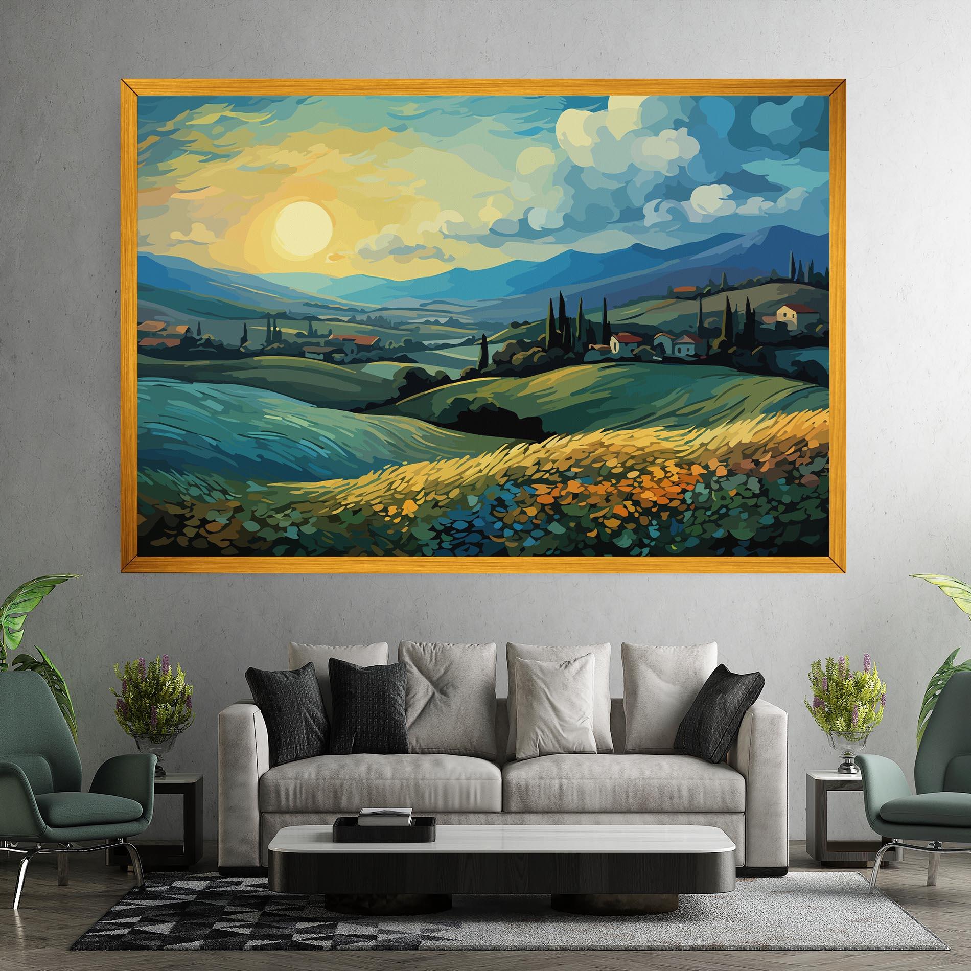 Leinwandbild Fantasy Blue View mockup 7