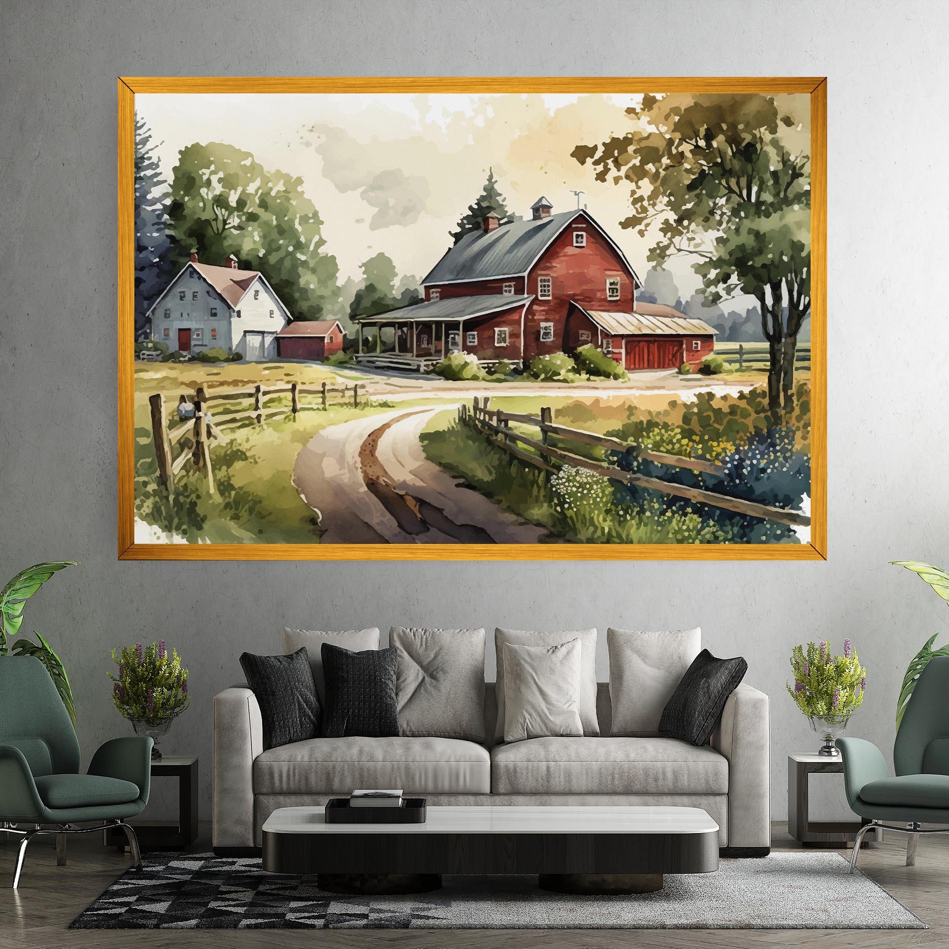 Leinwandbild Farmhouse Painting mockup 7