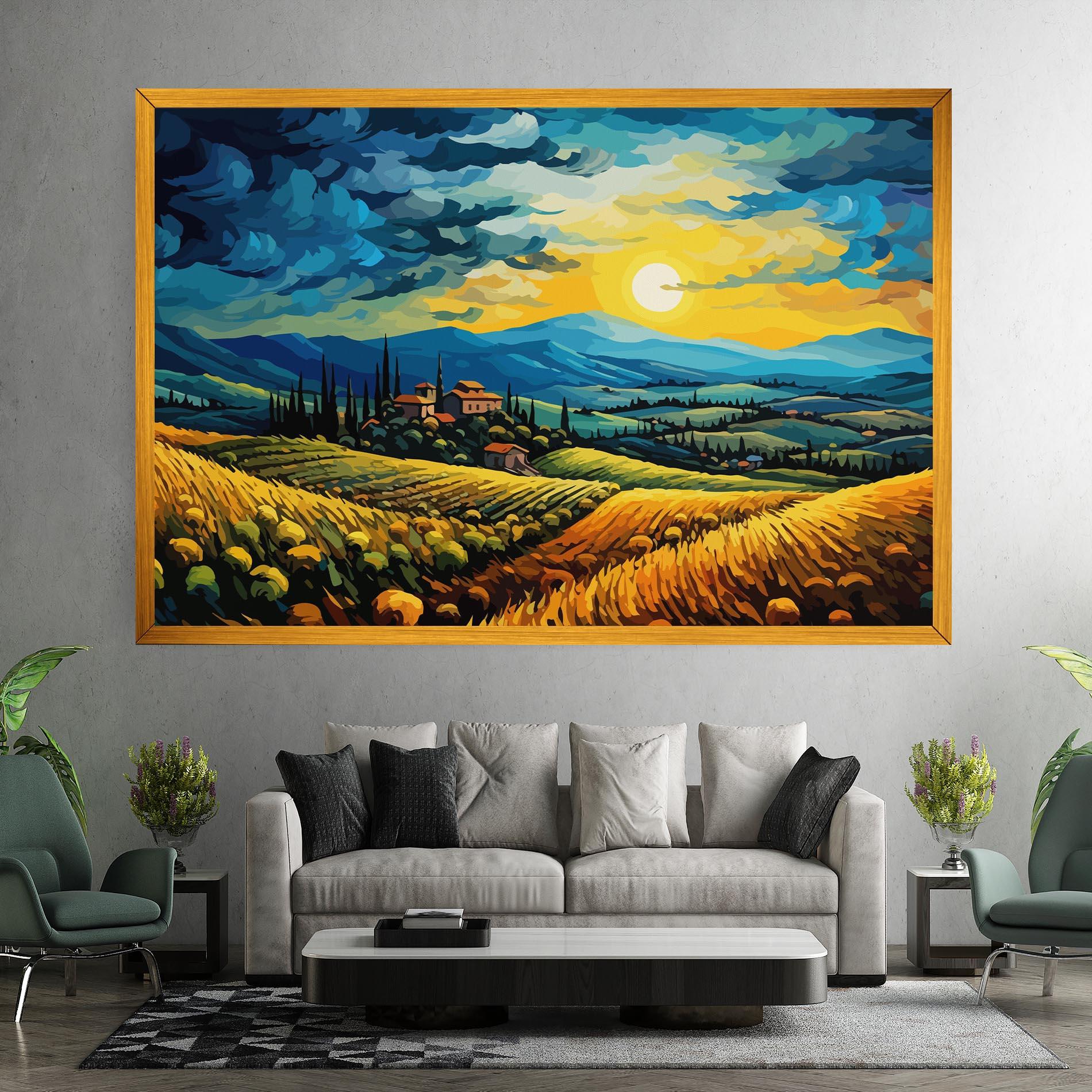 Leinwandbild Rural Fantasy View mockup 7