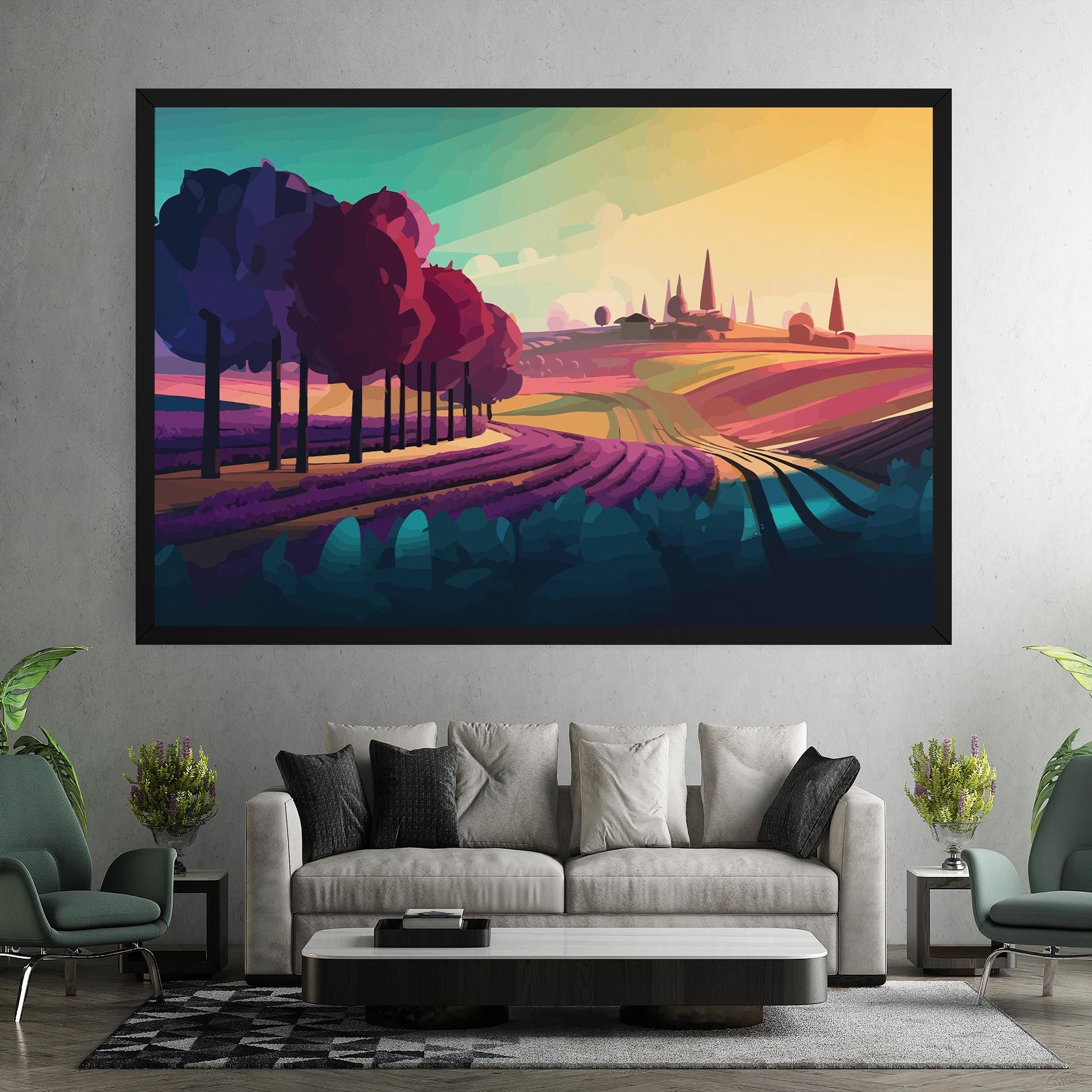 Beautiful Rural View mockup 7