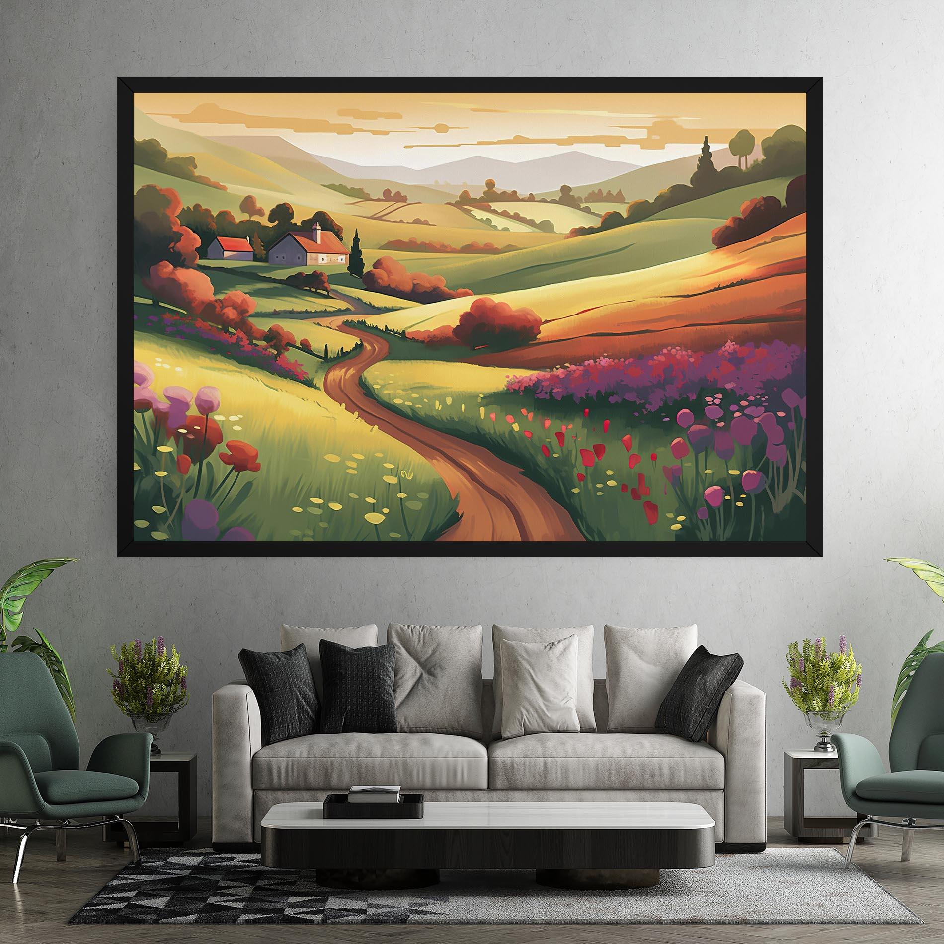 Leinwandbild Countryside Charm mockup 7
