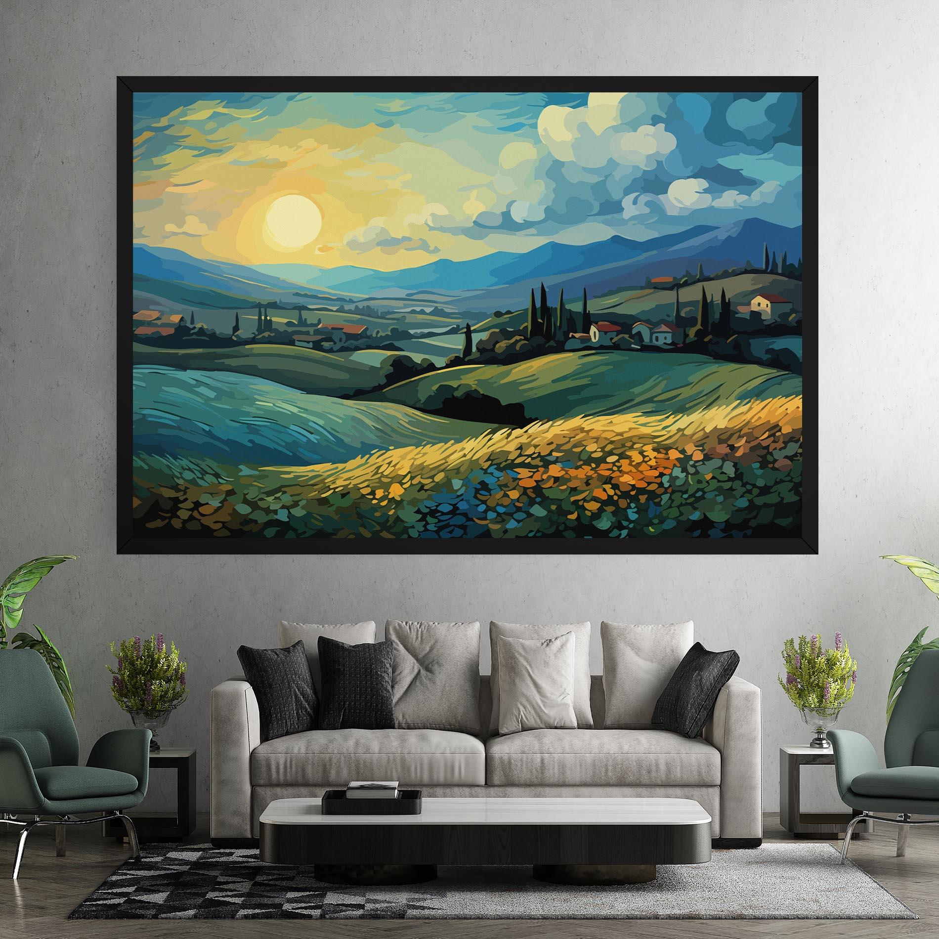 Leinwandbild Fantasy Blue View mockup 7