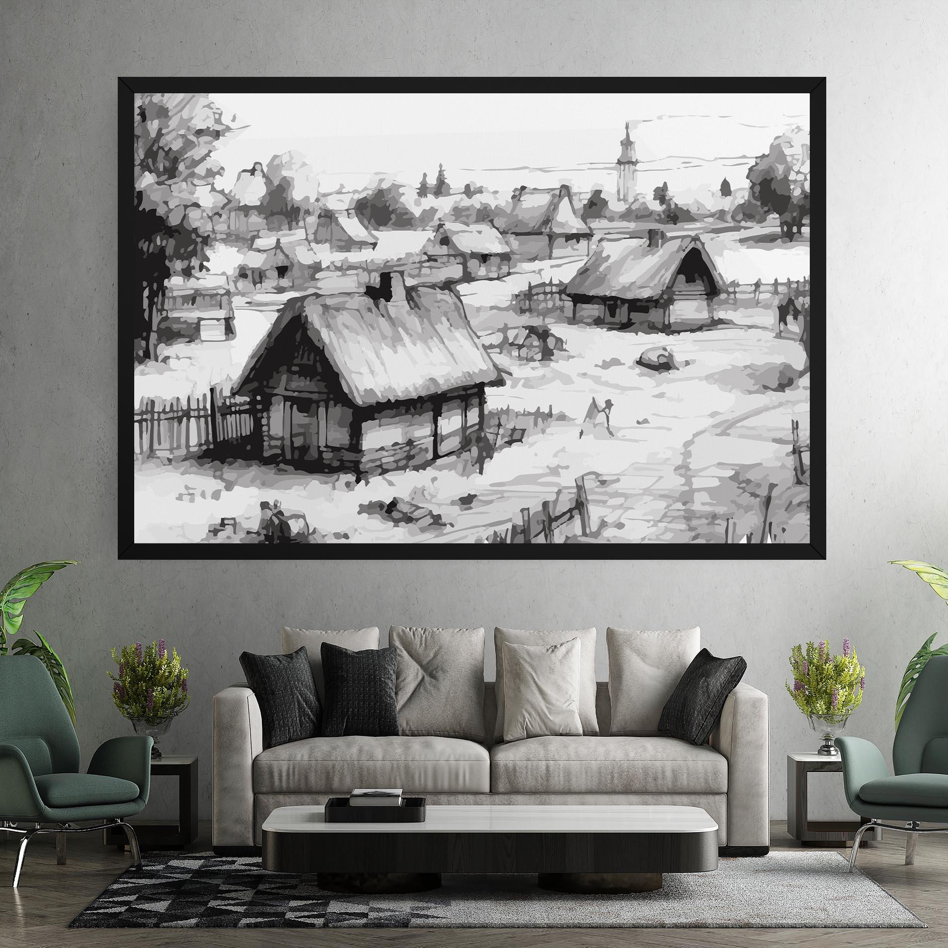 Leinwandbild Farm Grey Ink mockup 7