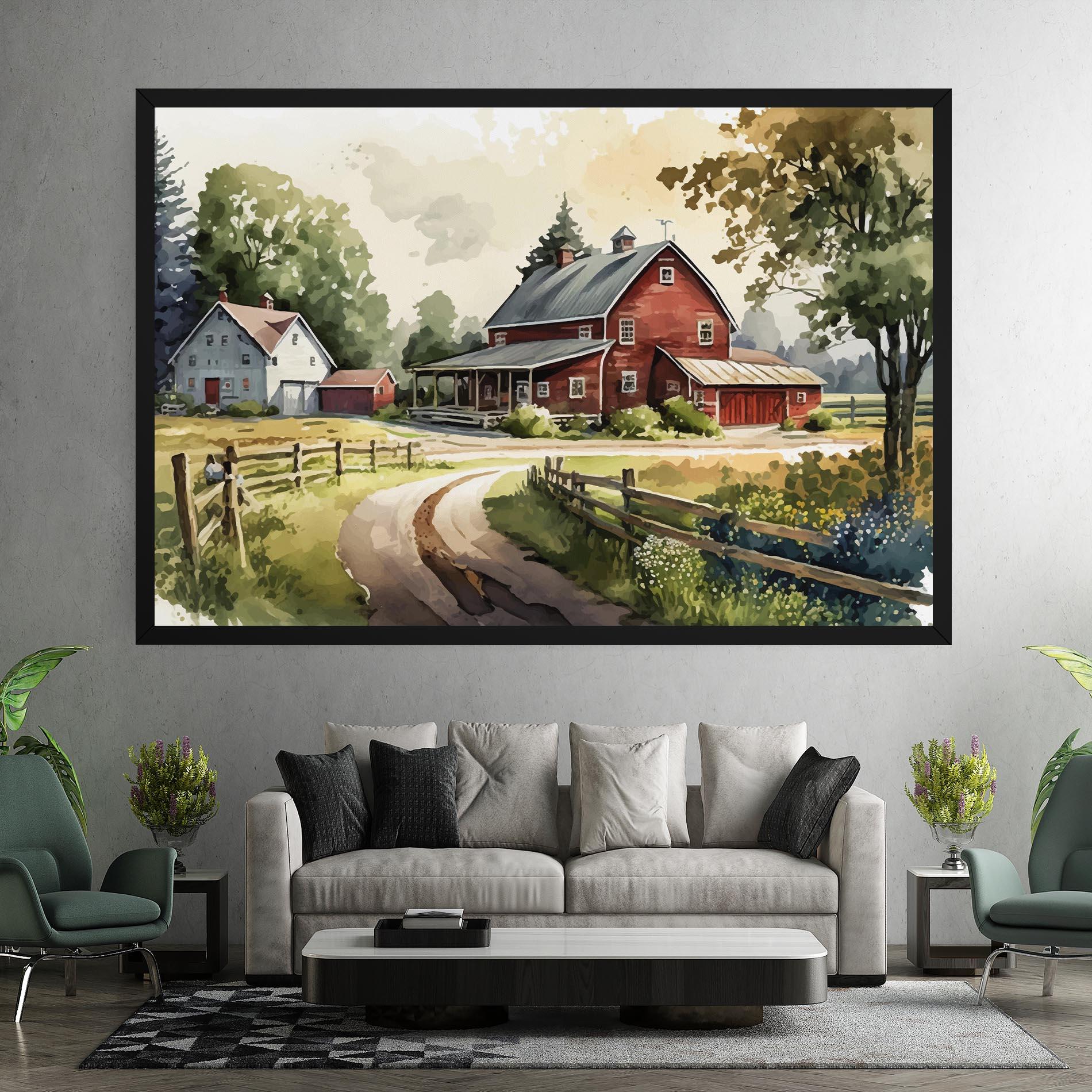 Leinwandbild Farmhouse Painting mockup 7