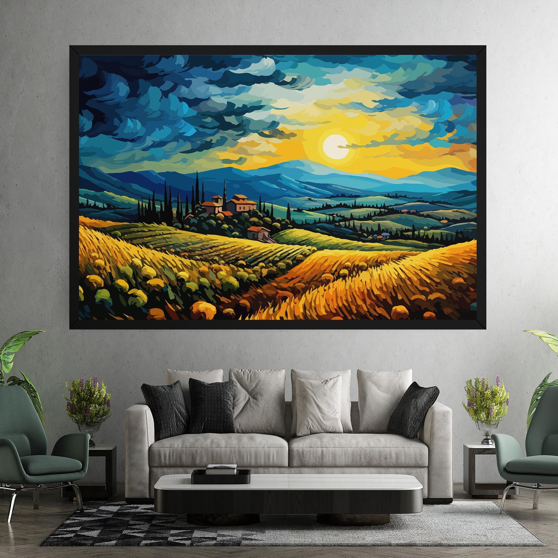 Leinwandbild Rural Fantasy View mockup 7