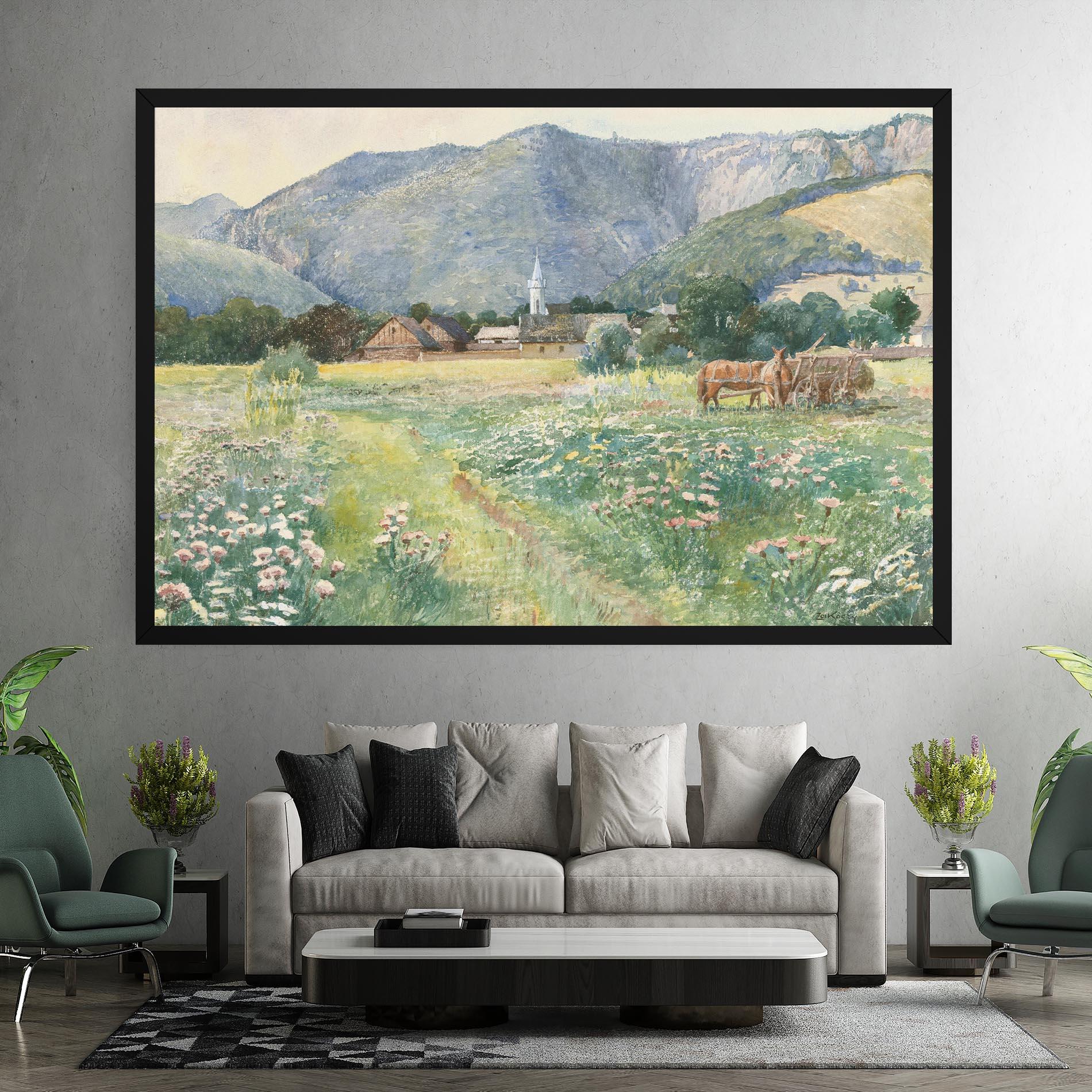 Leinwandbild Rural Painting Art mockup 7