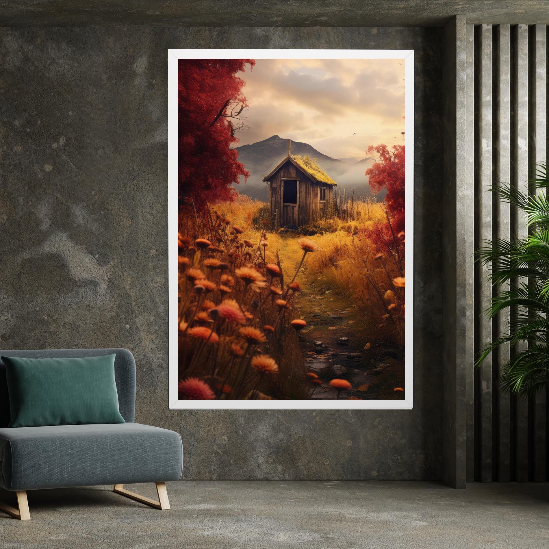 Small Cabin Field mockup 7