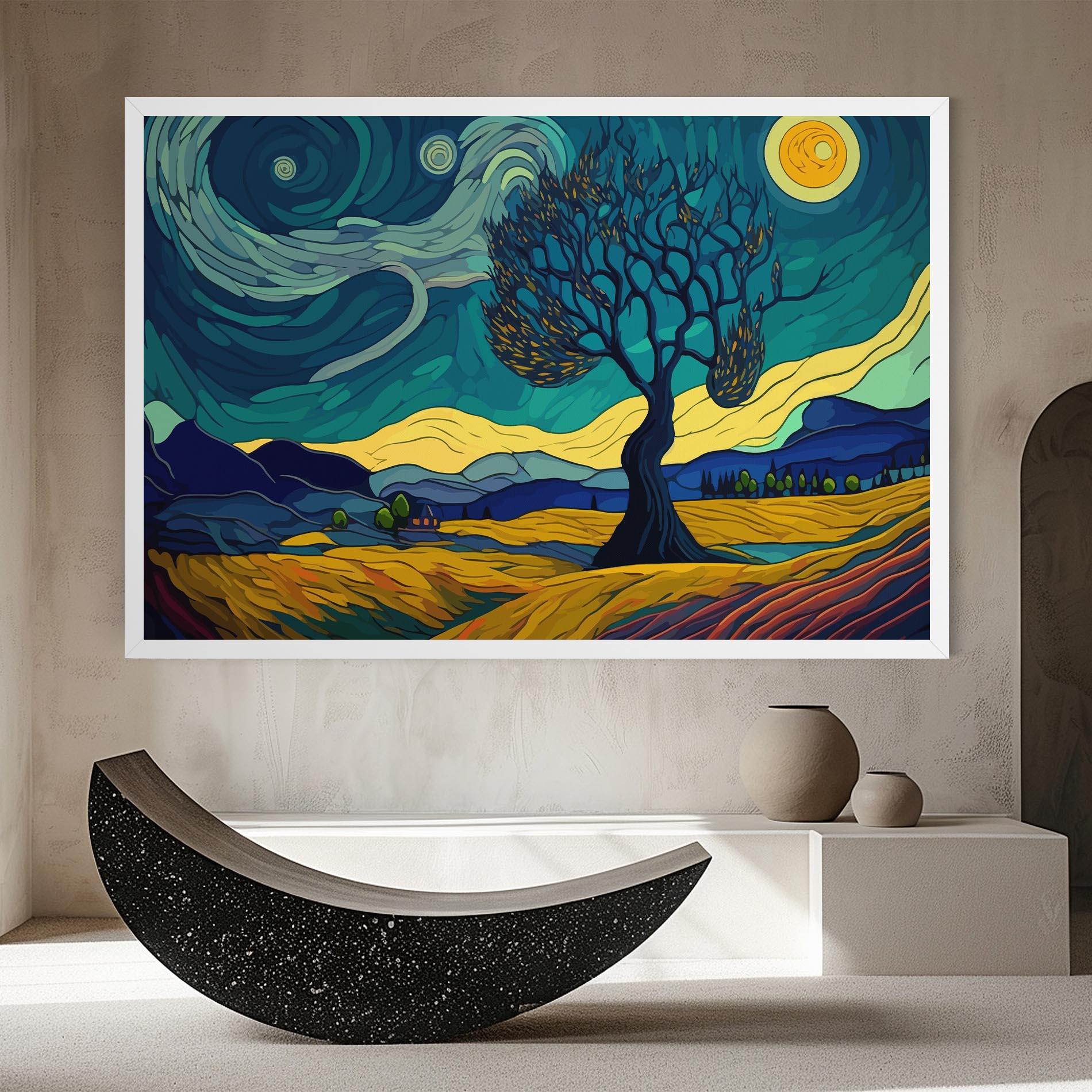 Leinwandbild Abstract Rural Art mockup 8
