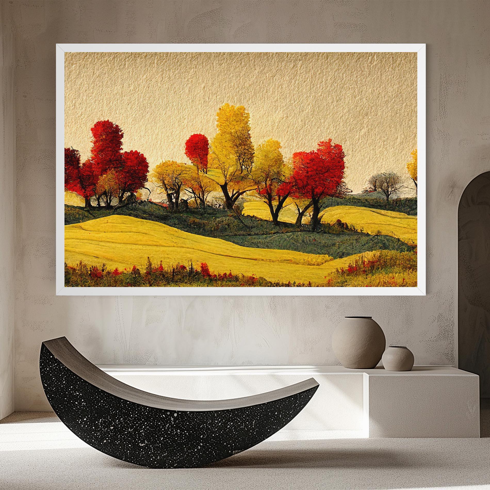 Leinwandbild Autumn Paper Style mockup 8