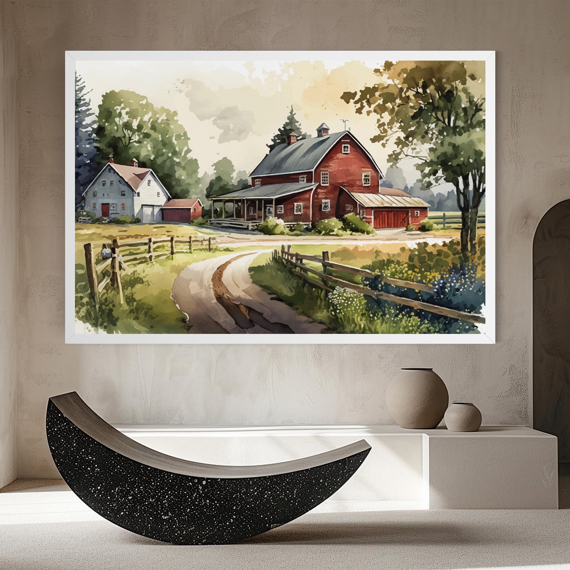 Leinwandbild Farmhouse Painting mockup 8
