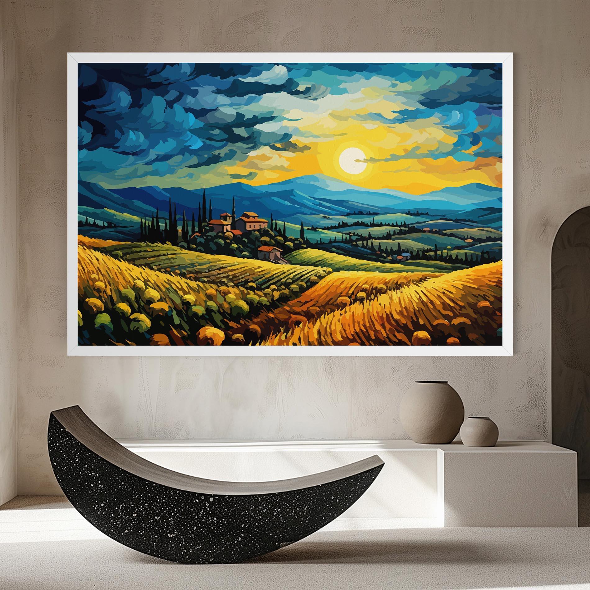 Leinwandbild Rural Fantasy View mockup 8