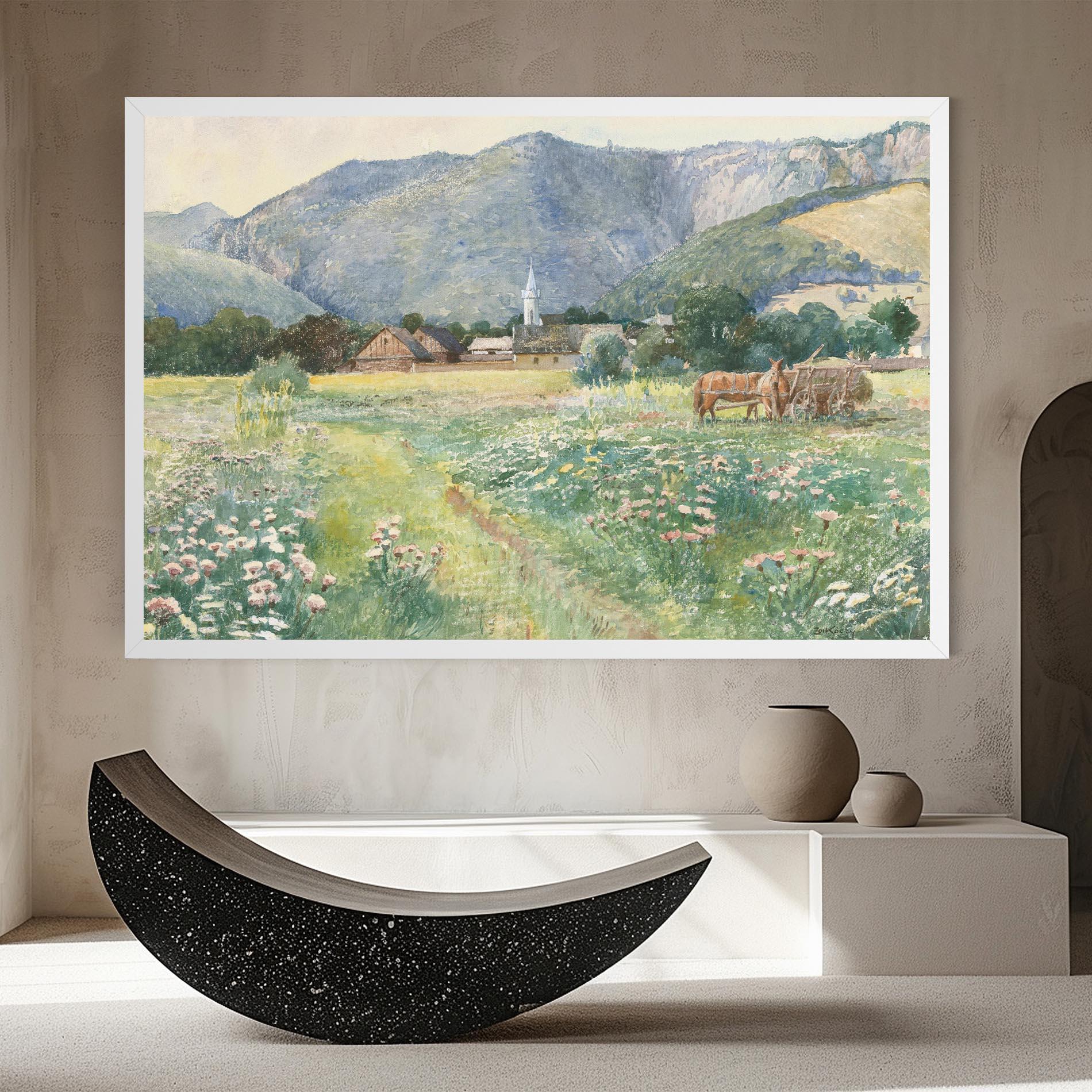 Leinwandbild Rural Painting Art mockup 8