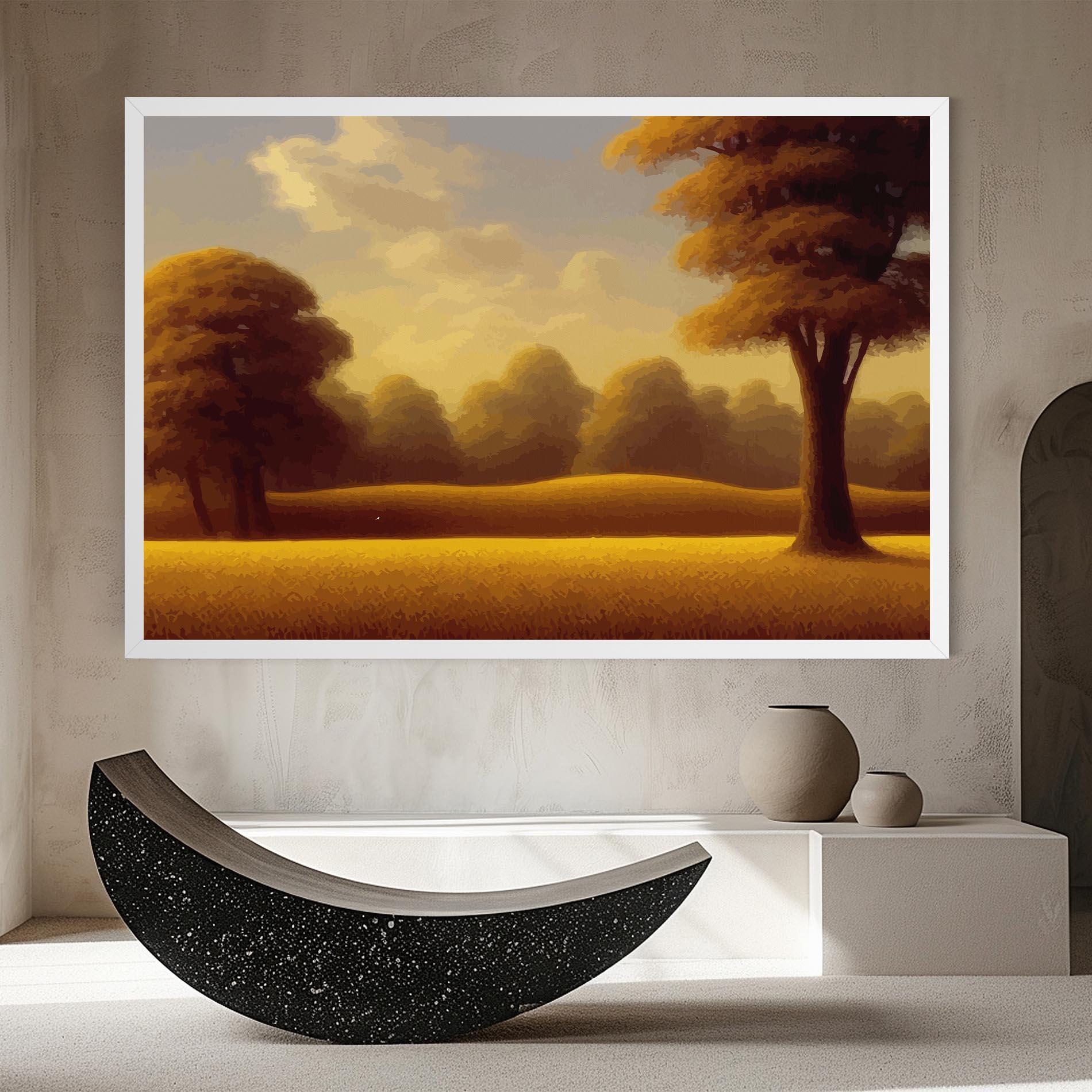 Leinwandbild Yellow Countryside mockup 8