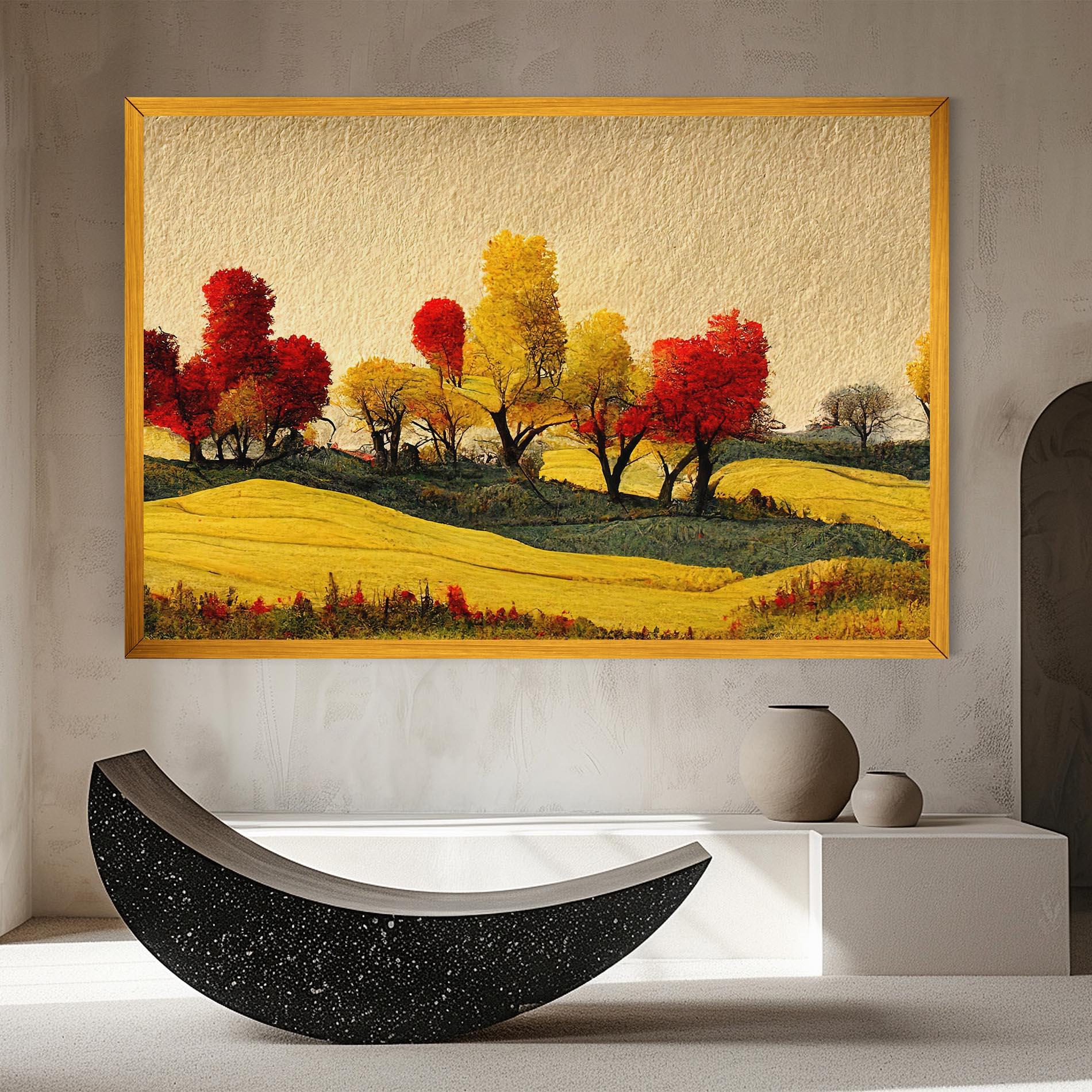 Leinwandbild Autumn Paper Style mockup 8