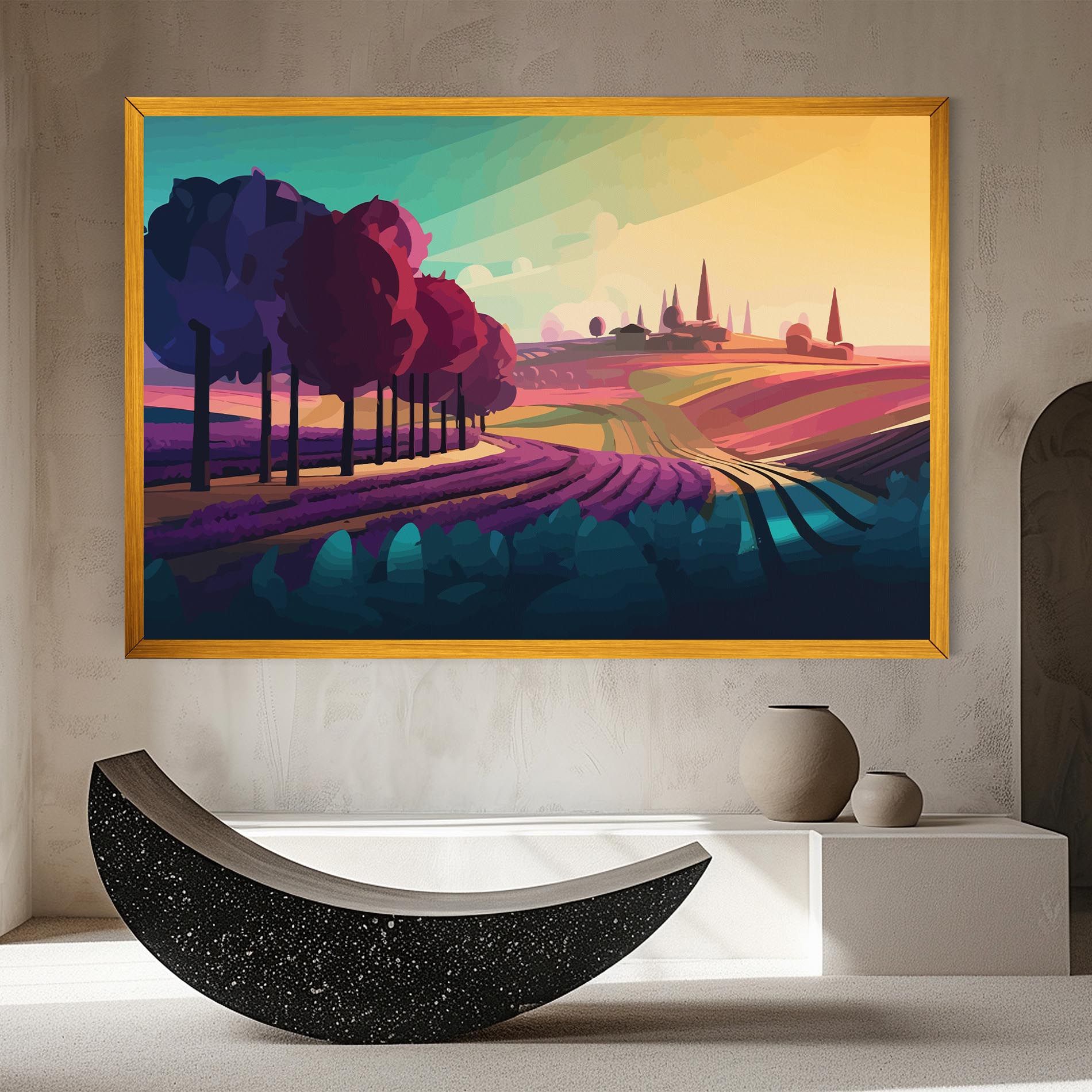 Beautiful Rural View mockup 8