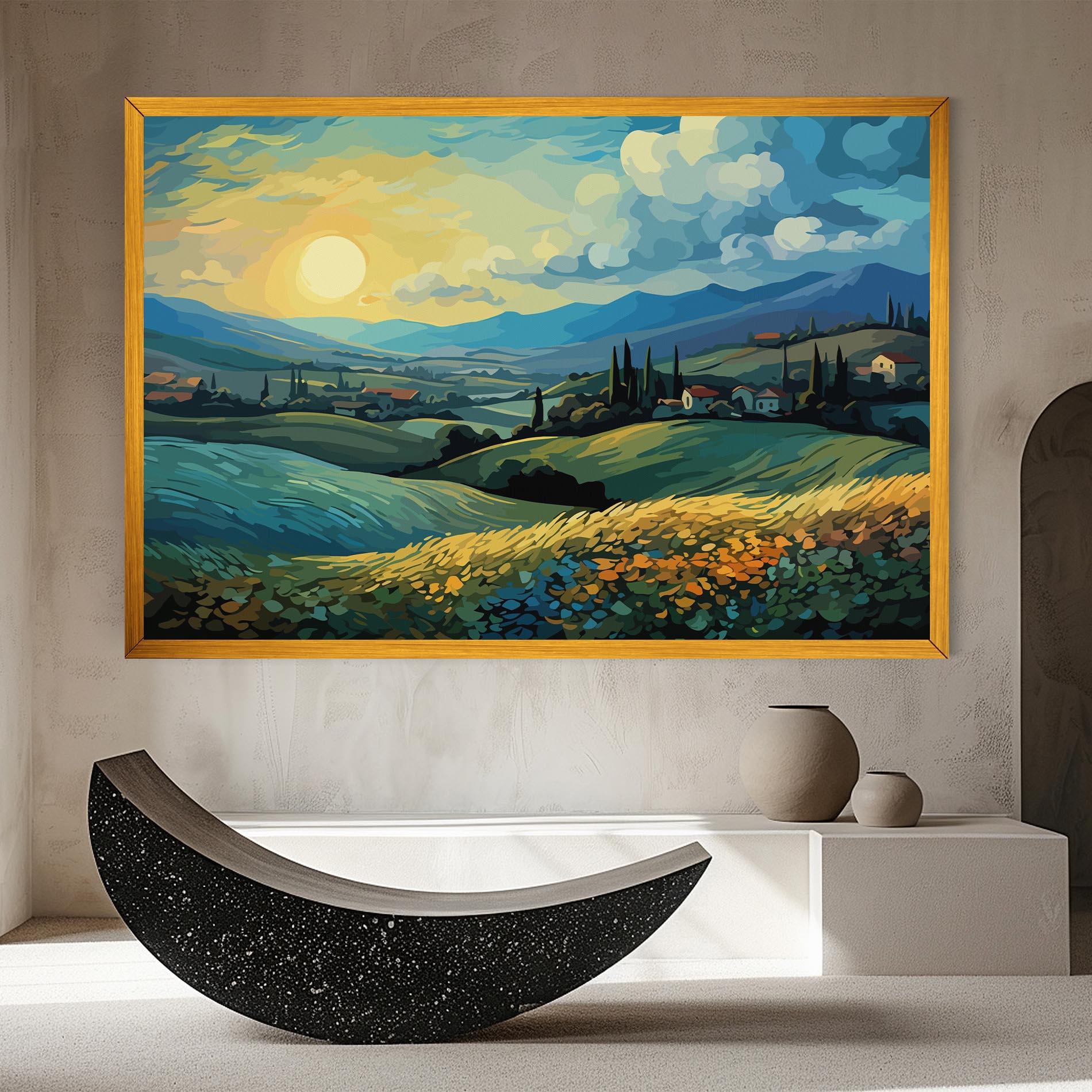 Leinwandbild Fantasy Blue View mockup 8