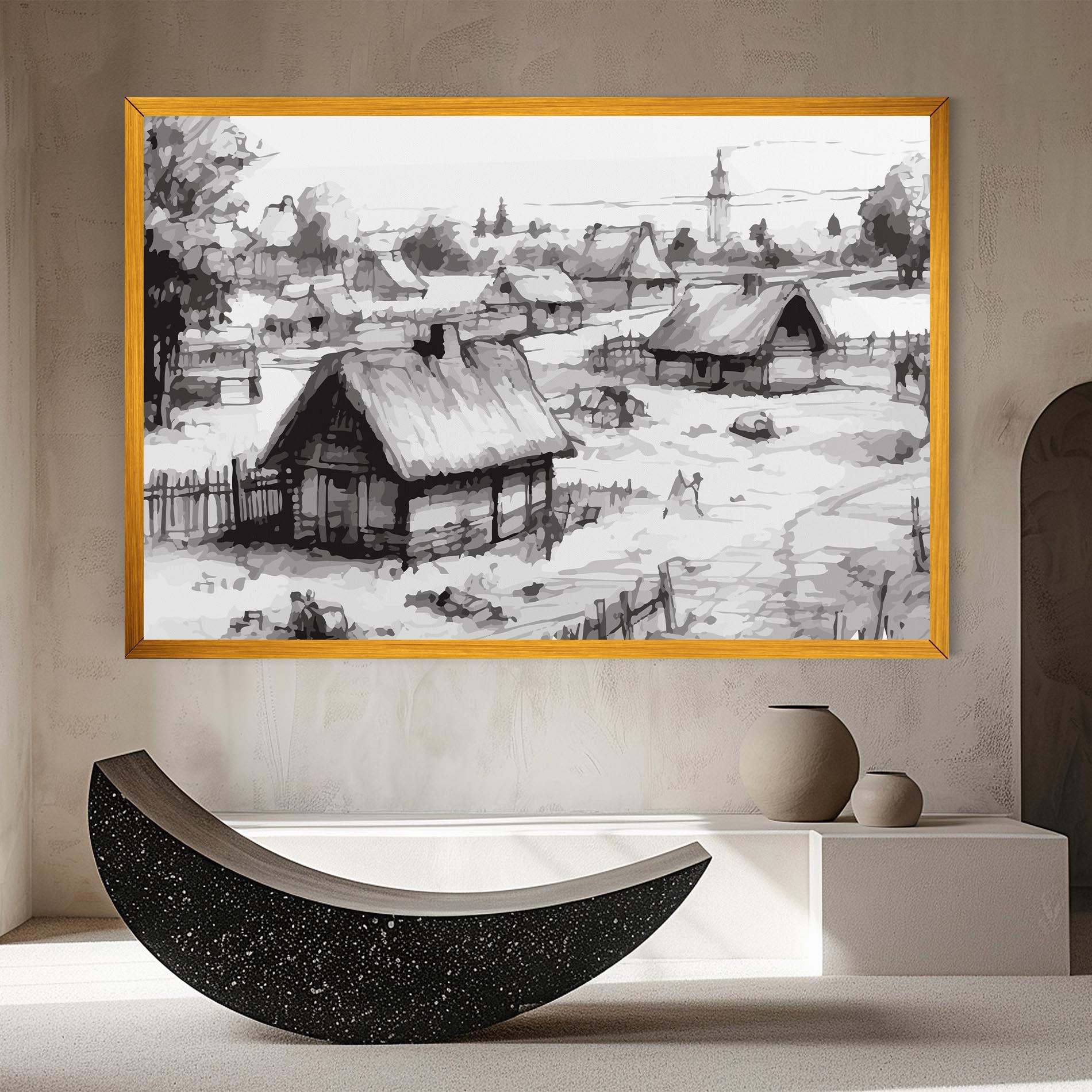 Leinwandbild Farm Grey Ink mockup 8