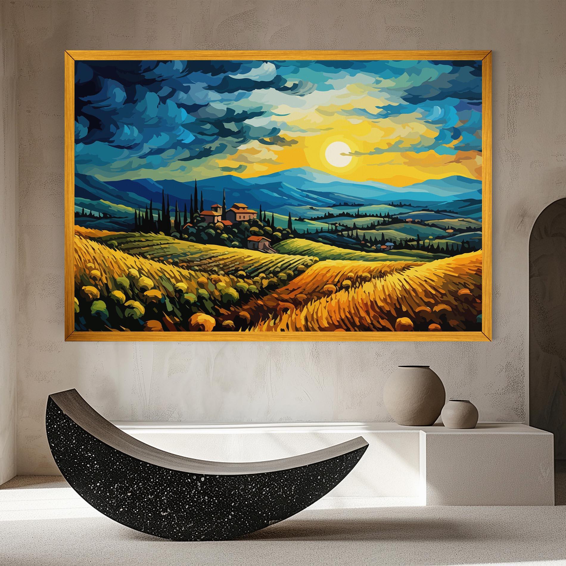 Leinwandbild Rural Fantasy View mockup 8