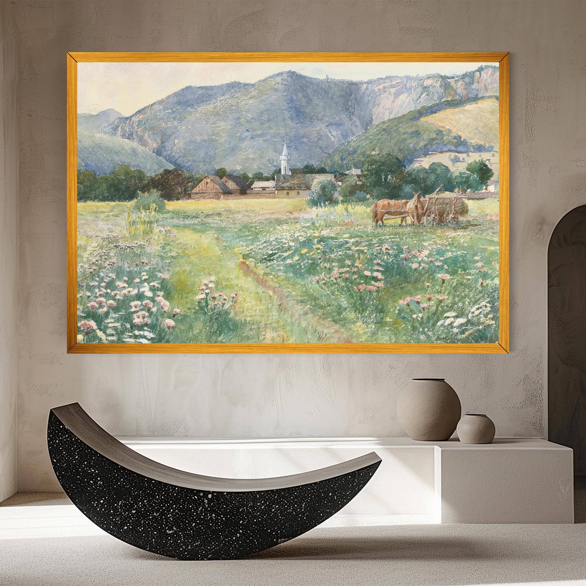 Leinwandbild Rural Painting Art mockup 8