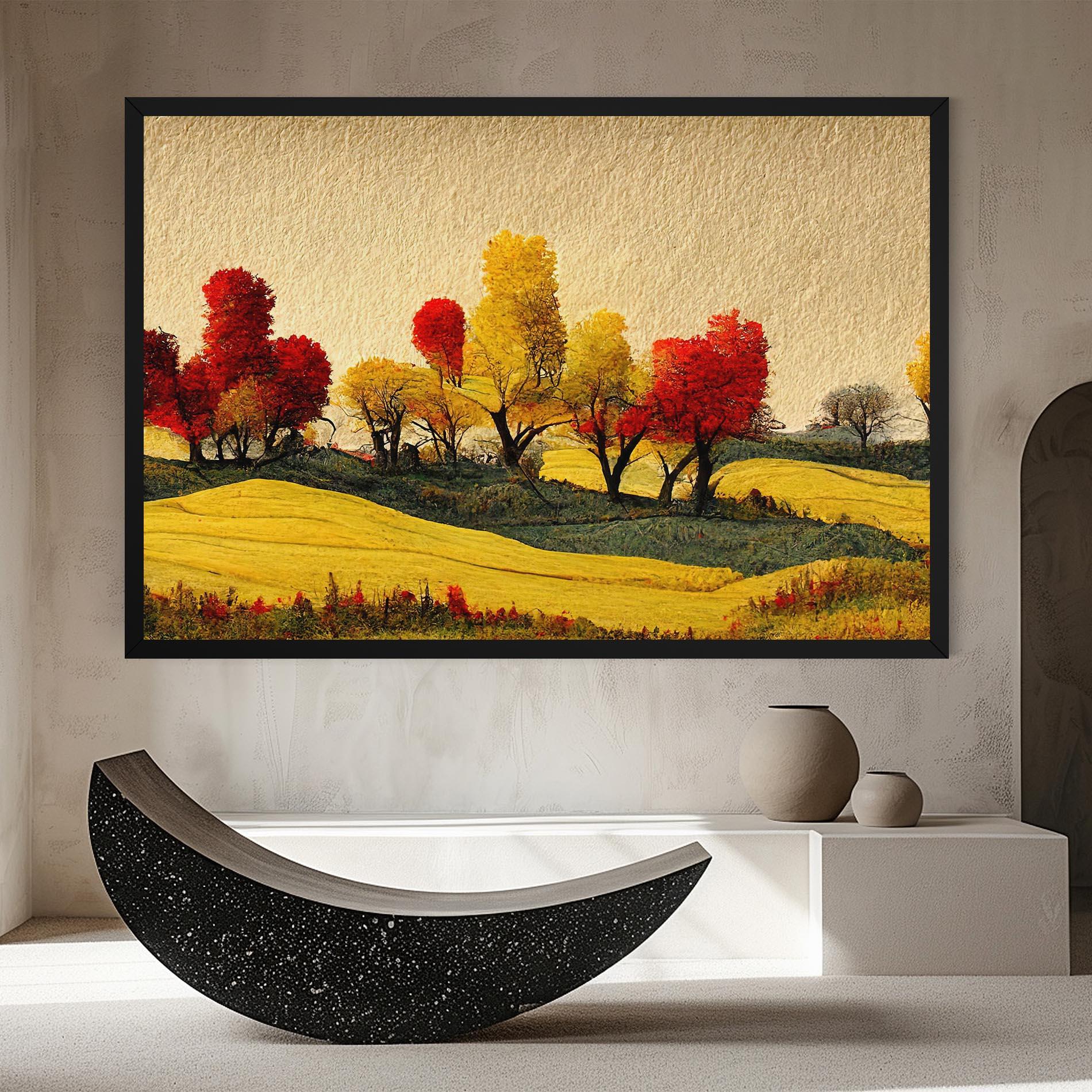 Leinwandbild Autumn Paper Style mockup 8