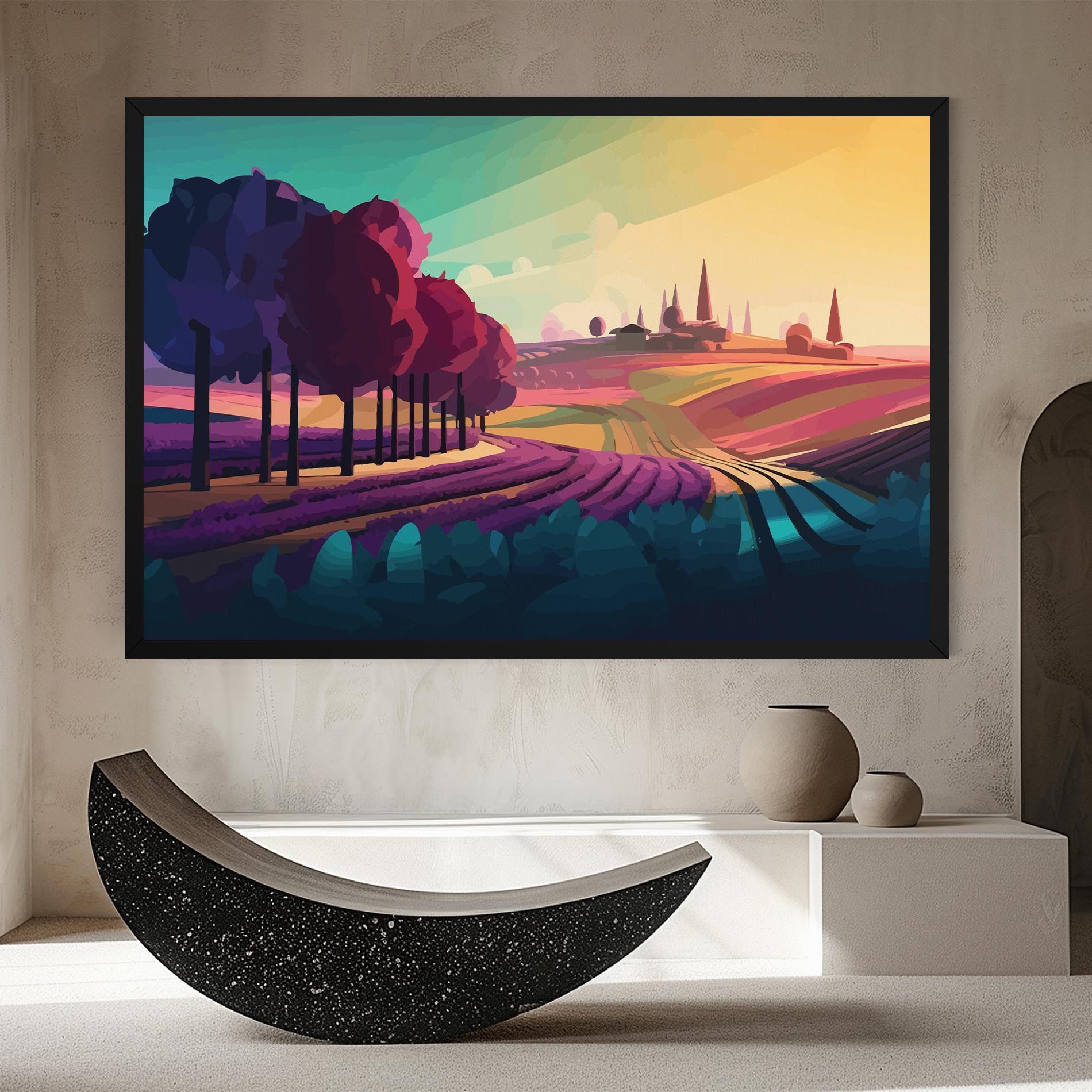 Beautiful Rural View mockup 8