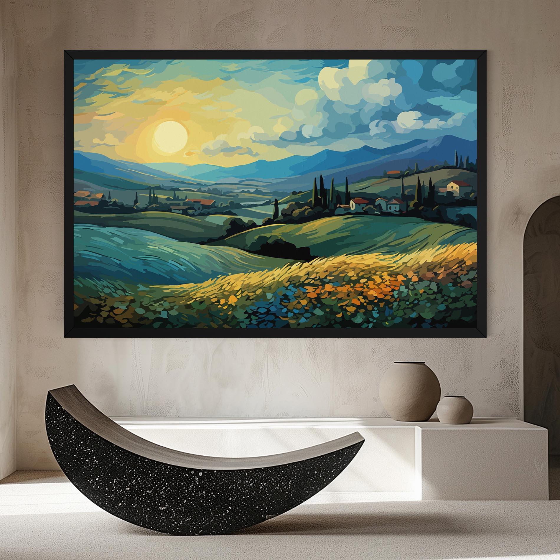 Leinwandbild Fantasy Blue View mockup 8