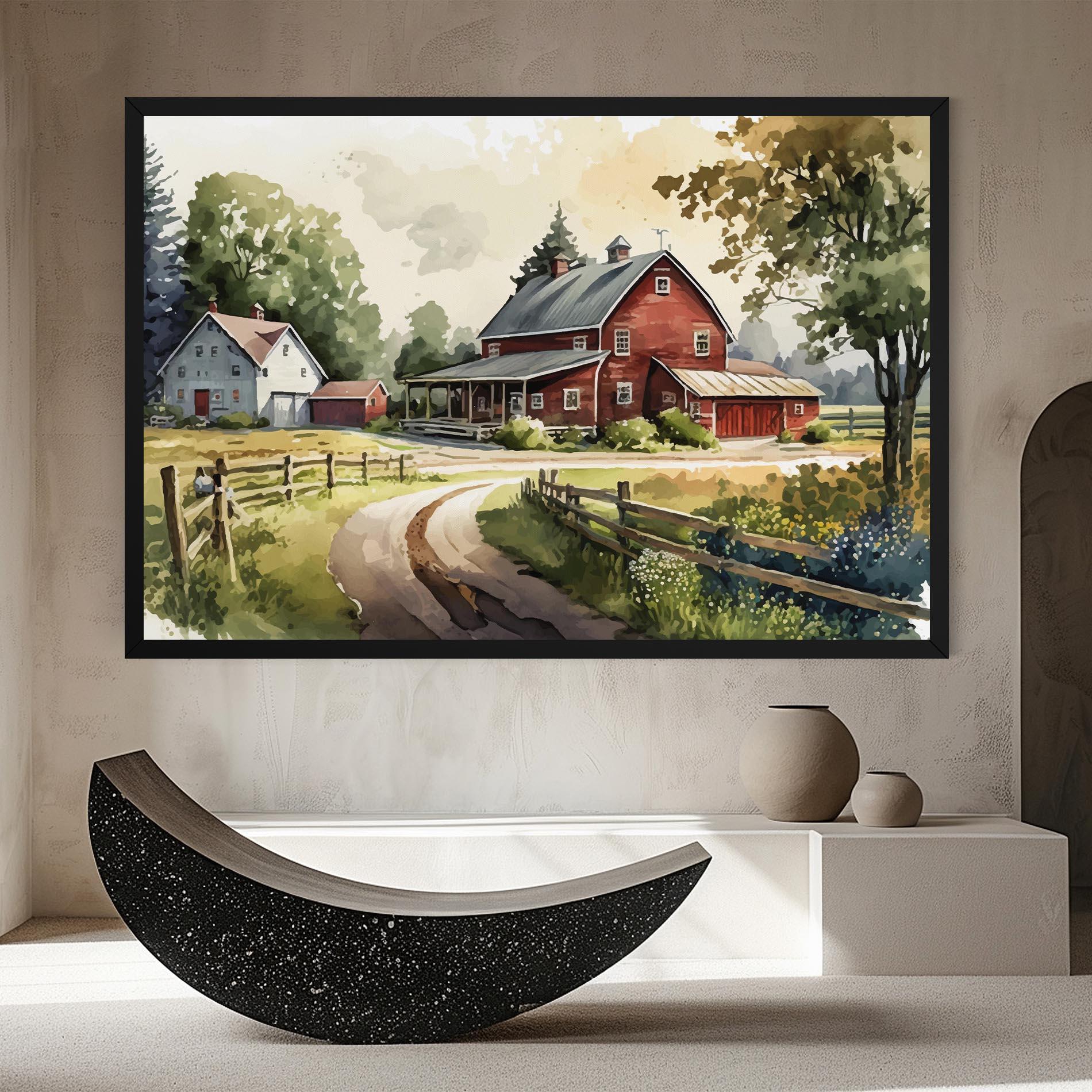 Leinwandbild Farmhouse Painting mockup 8