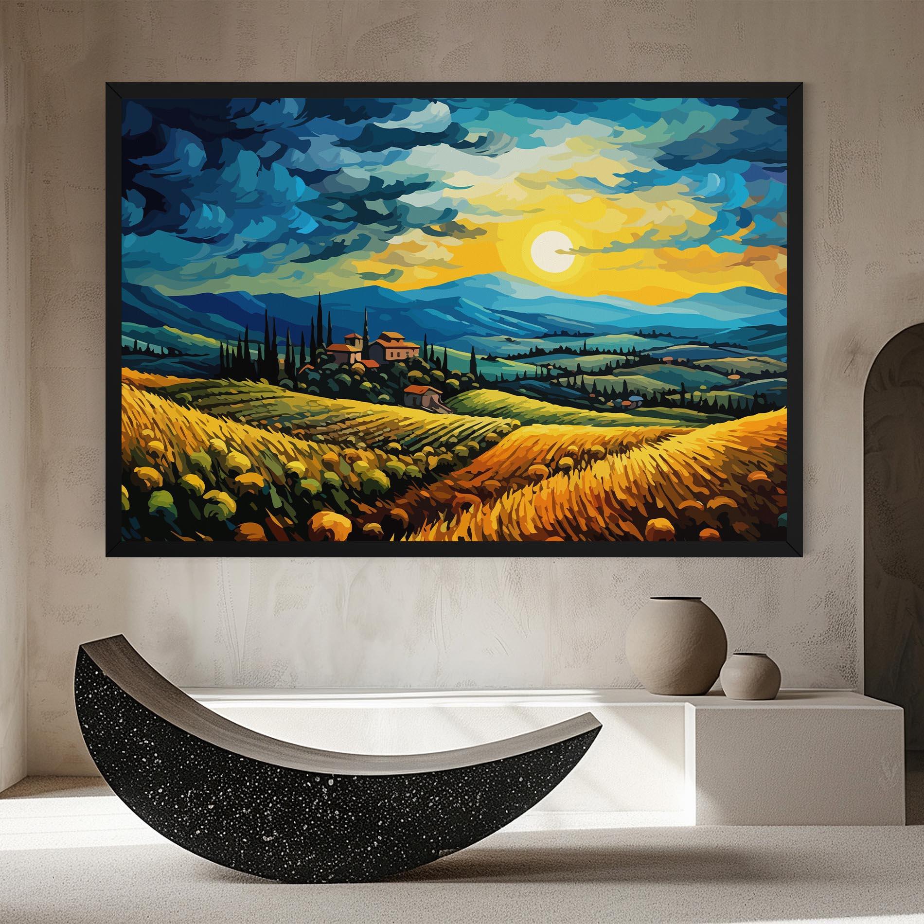 Leinwandbild Rural Fantasy View mockup 8