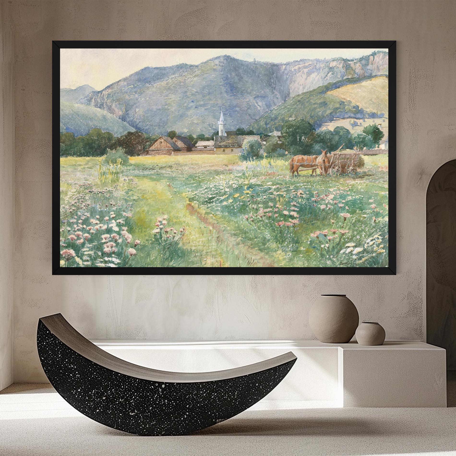 Leinwandbild Rural Painting Art mockup 8