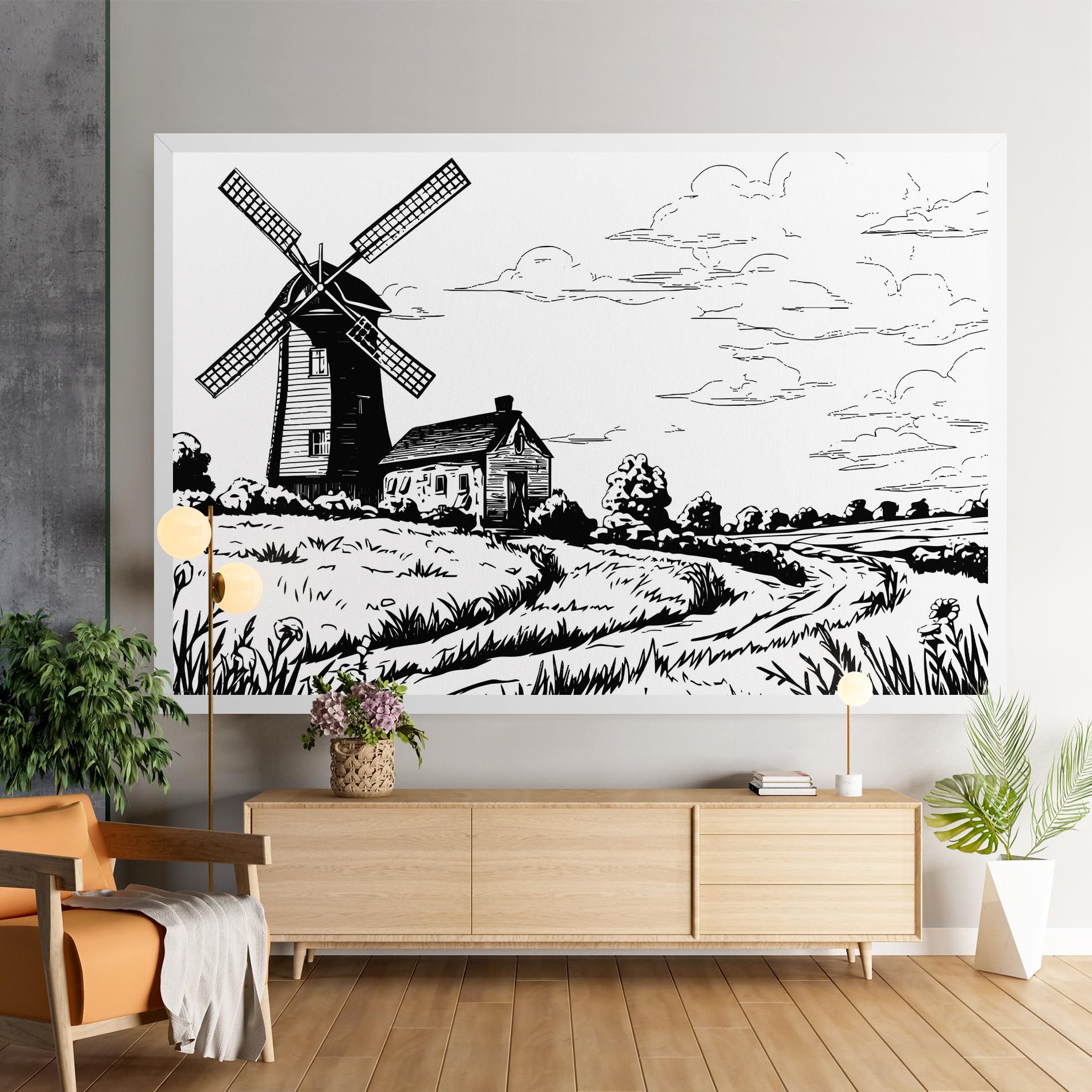 Black Line Wheat mockup 9