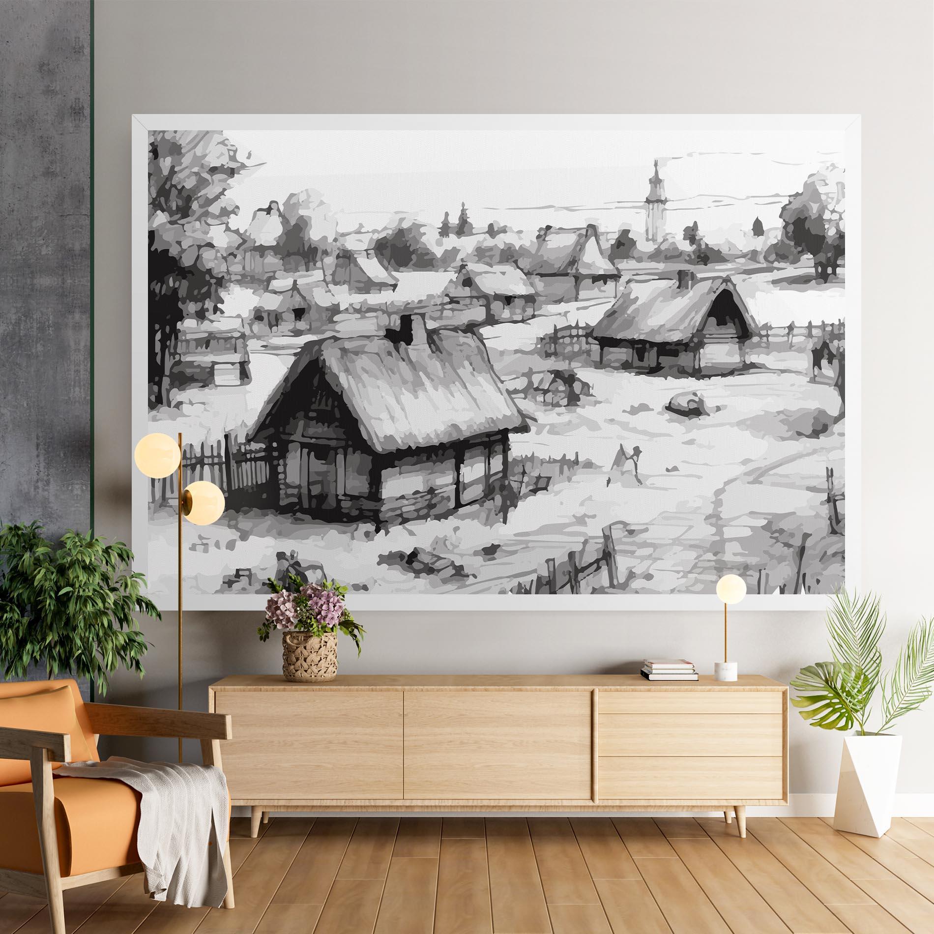 Leinwandbild Farm Grey Ink mockup 9