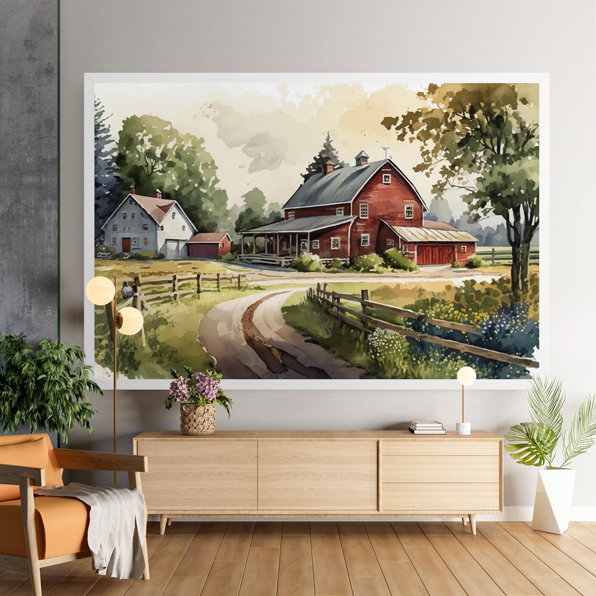 Leinwandbild Farmhouse Painting mockup 9