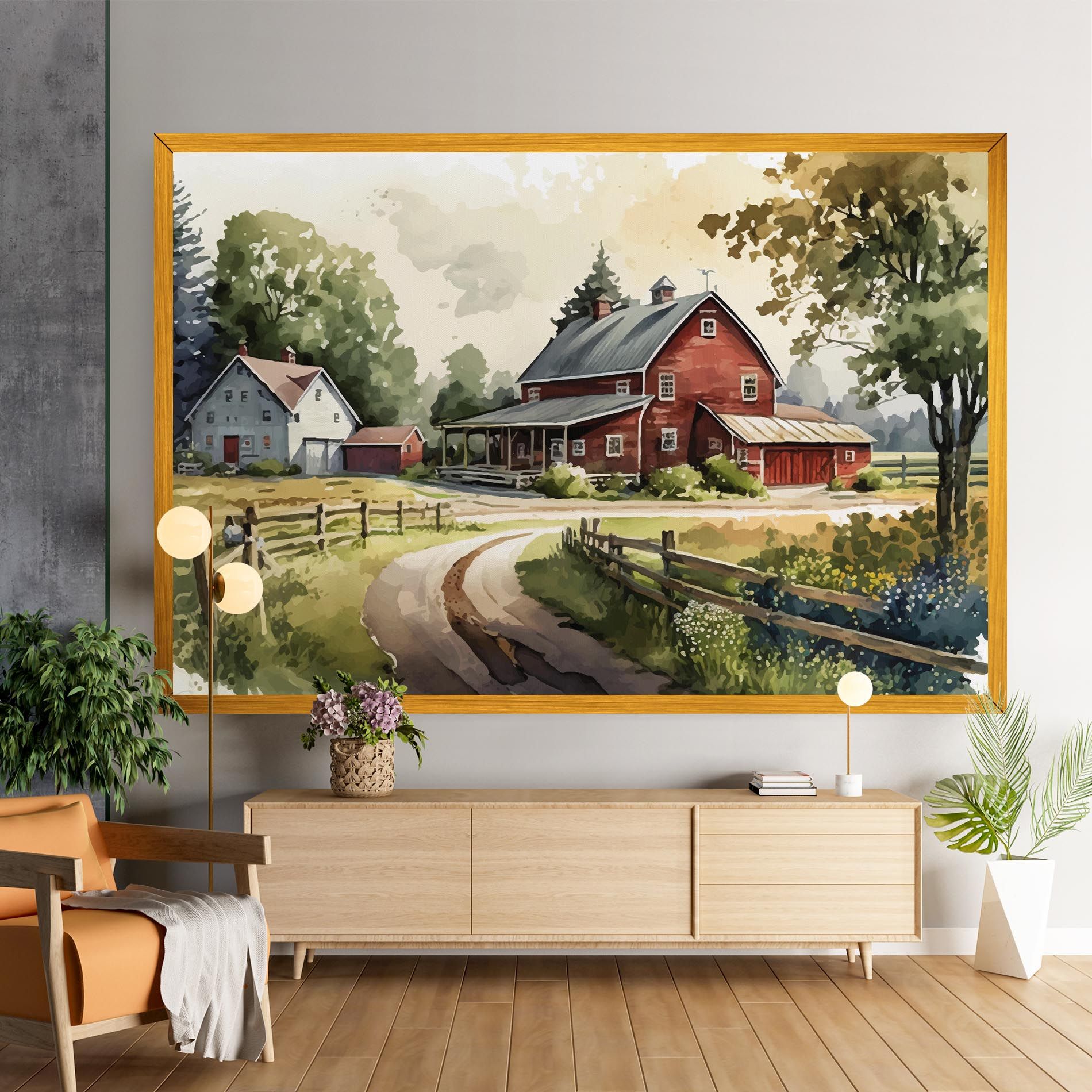 Farmhouse Painting mockup 9